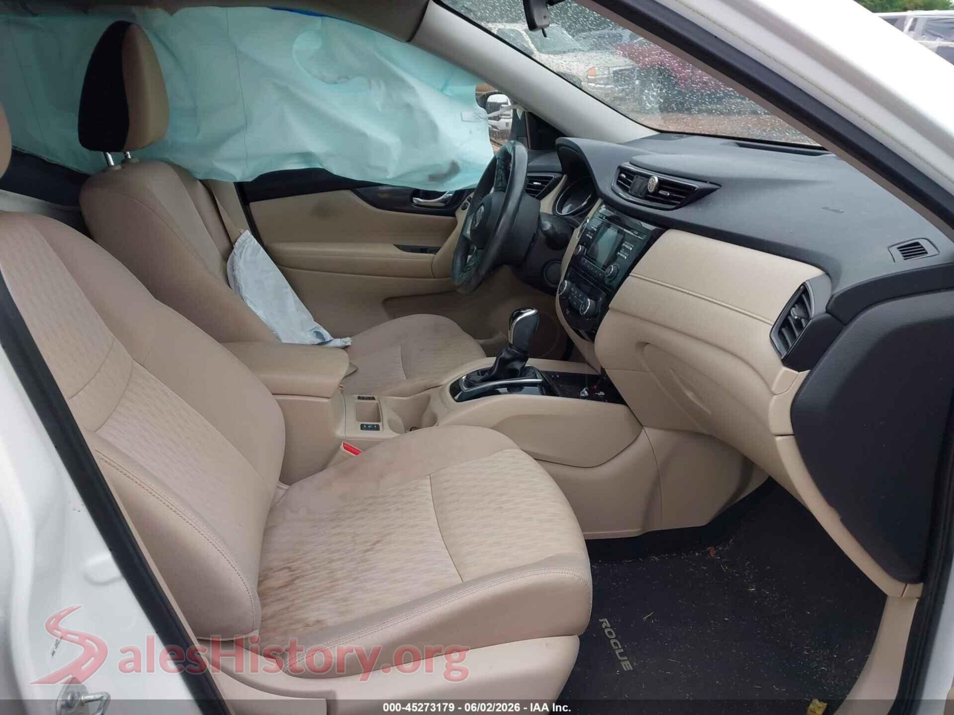 2017 NISSAN ROGUE VIN KNMAT2MT8HP595954, rear view
