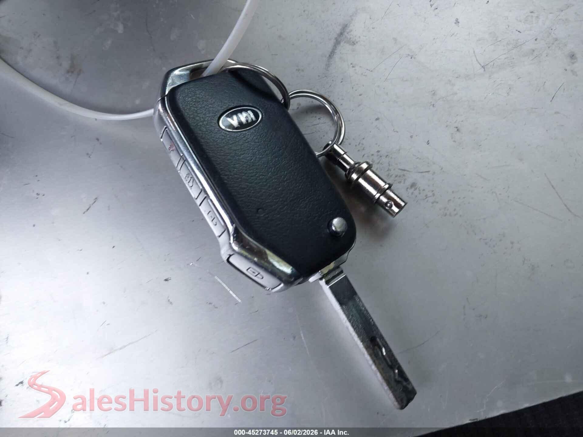 2019 KIA FORTE VIN 3KPF24AD8KE077805, odometer mileage