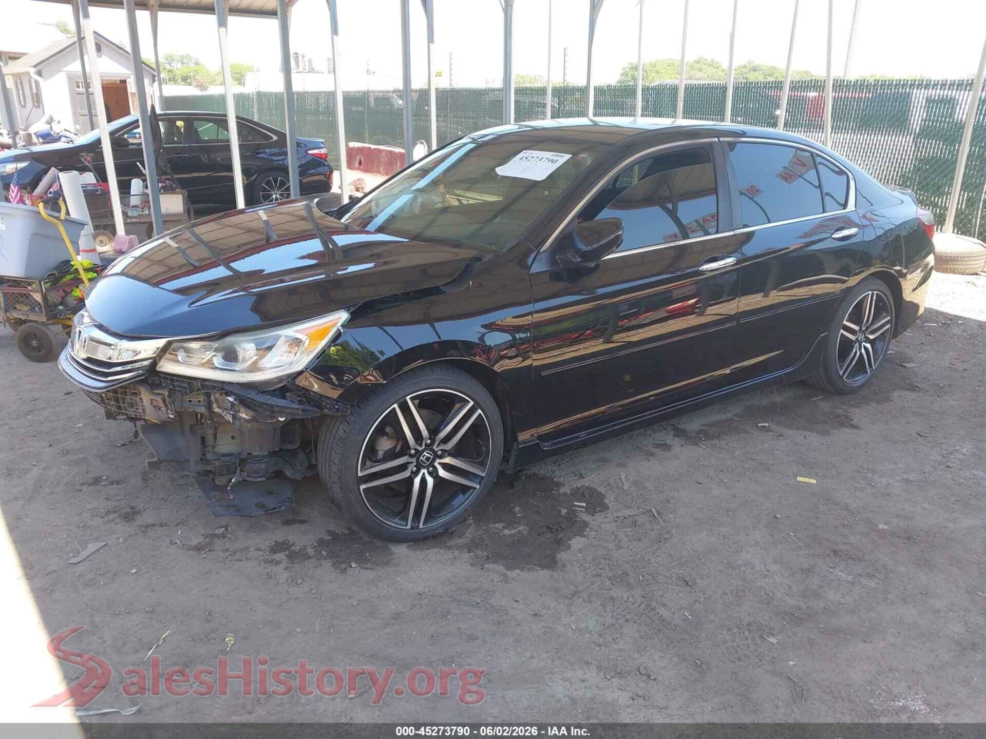 2017 HONDA ACCORD VIN 1HGCR2F62HA017139, front view