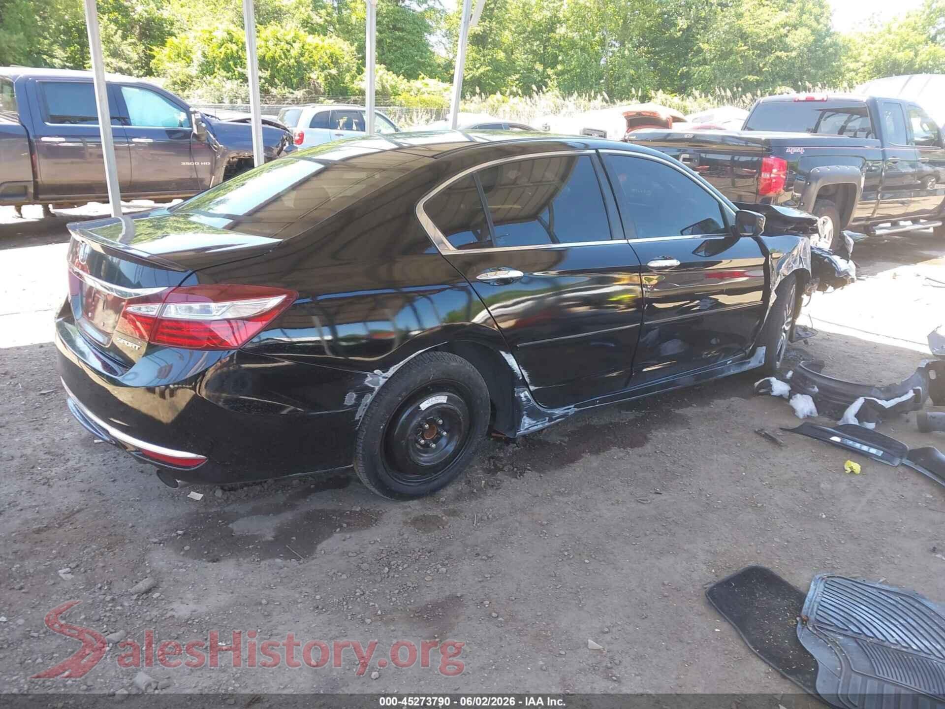 2017 HONDA ACCORD VIN 1HGCR2F62HA017139, rear driver side