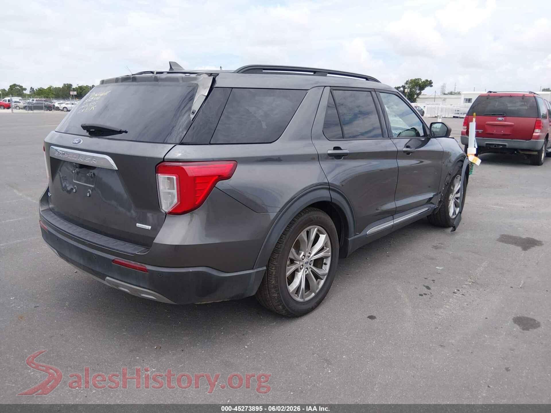 2020 FORD EXPLORER VIN 1FMSK7DH2LGB35306, rear driver side