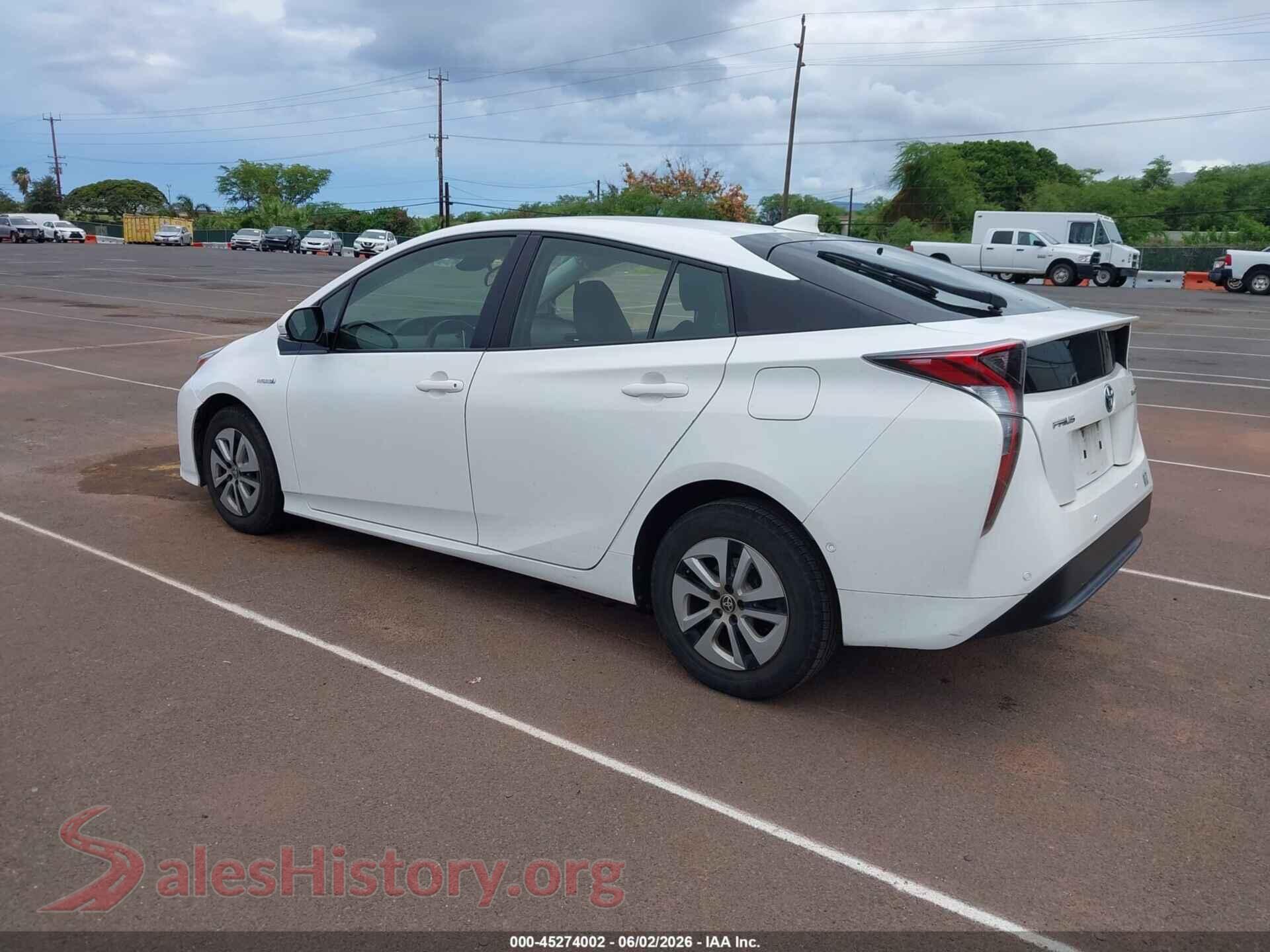 2018 TOYOTA PRIUS VIN JTDKBRFU6J3081376, driver side view