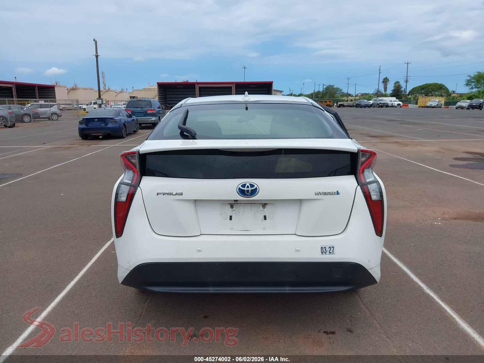 2018 TOYOTA PRIUS VIN JTDKBRFU6J3081376, auction photo 16