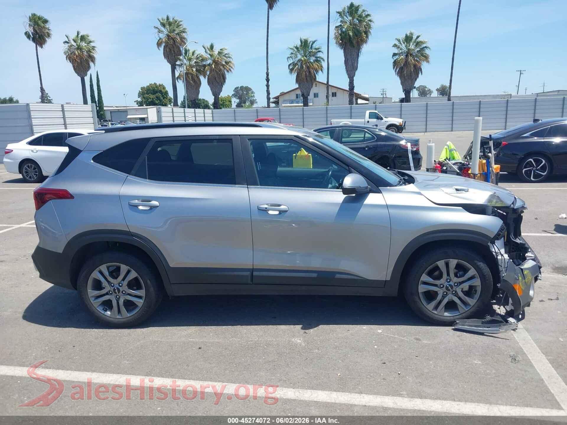 2022 KIA SELTOS VIN KNDEU2AA8N7238349, auction photo 13