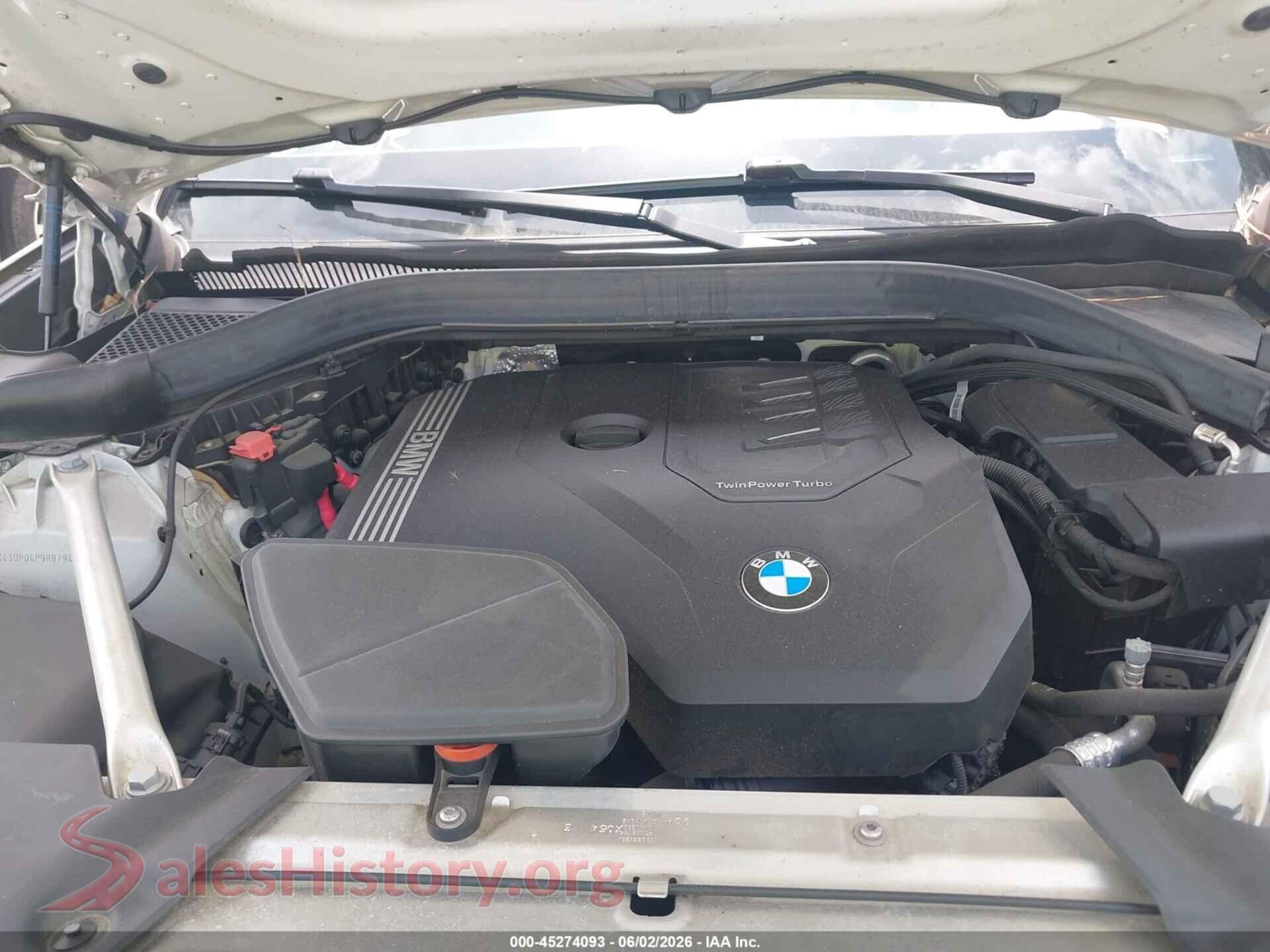 2023 BMW X3 VIN 5UX43DP06P9R87942, interior dashboard