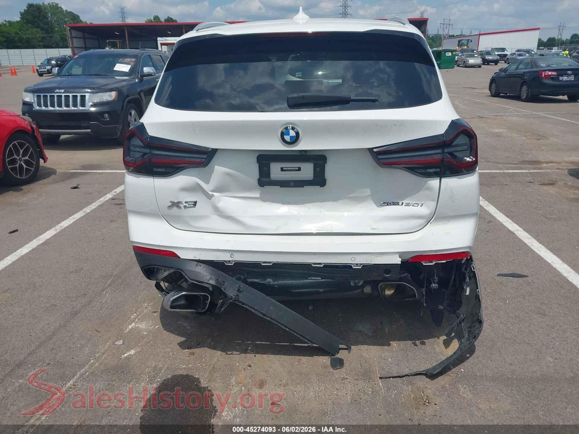 2023 BMW X3 VIN 5UX43DP06P9R87942, auction photo 18