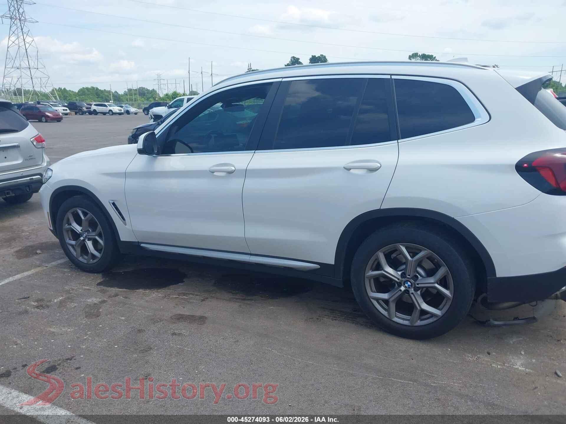 2023 BMW X3 VIN 5UX43DP06P9R87942, auction photo 14