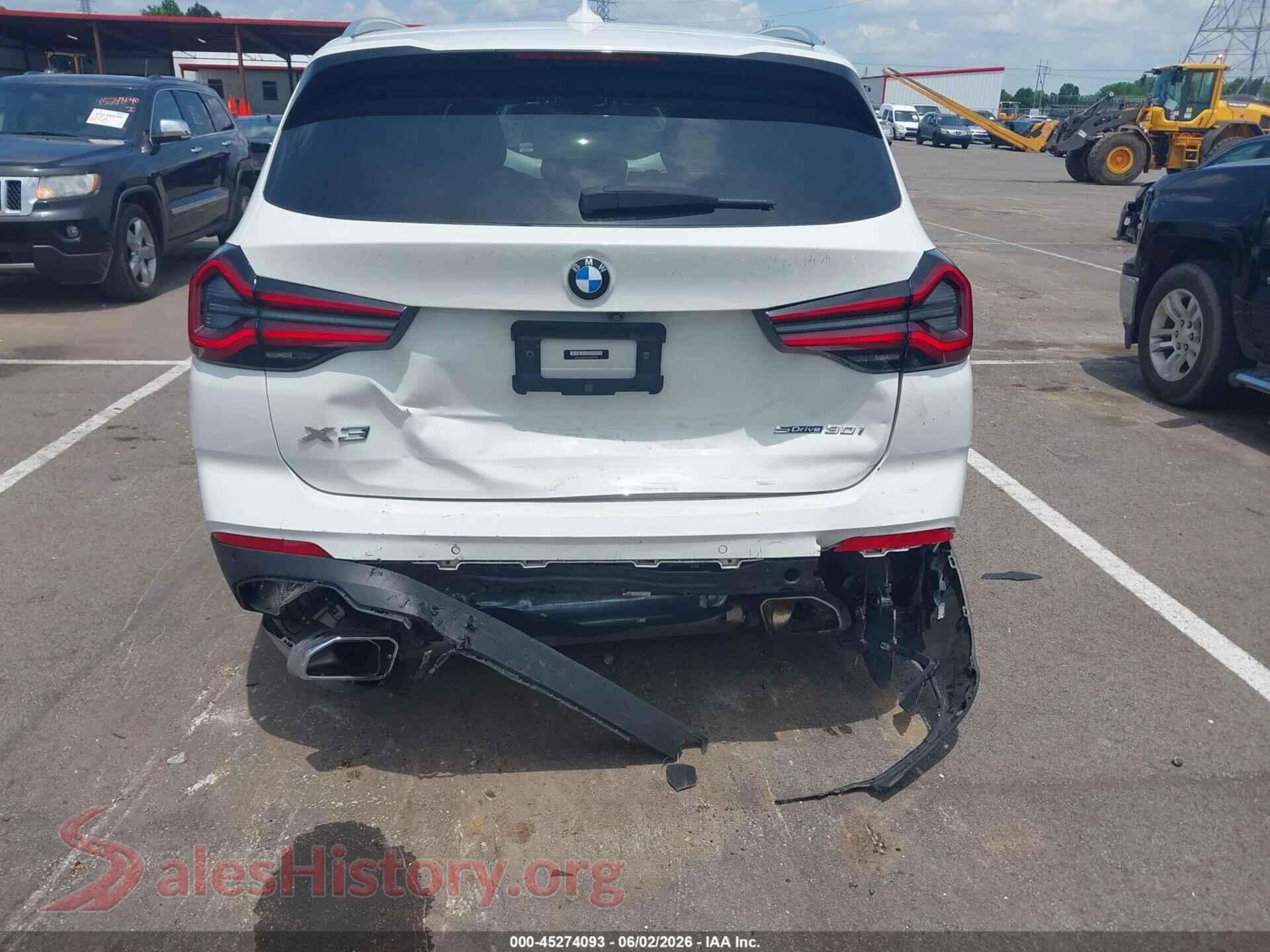 2023 BMW X3 VIN 5UX43DP06P9R87942, auction photo 16
