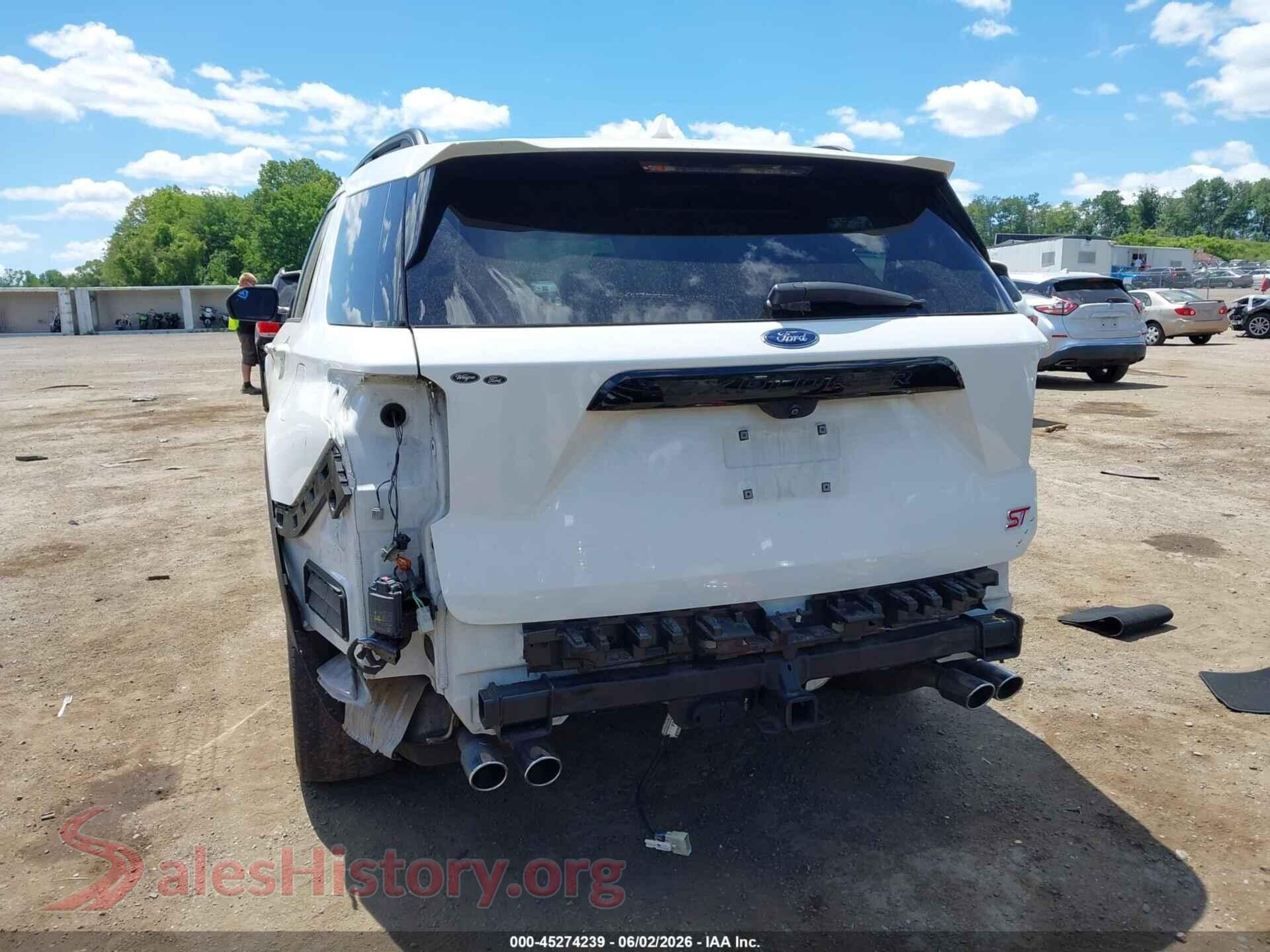 2022 FORD EXPLORER VIN 1FM5K8GC0NGB34628, rear passenger side