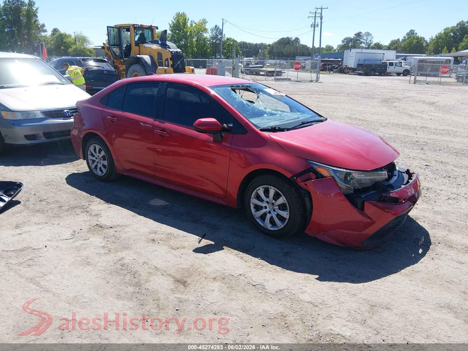 JTDEPRAE4LJ100777 2020 TOYOTA COROLLA