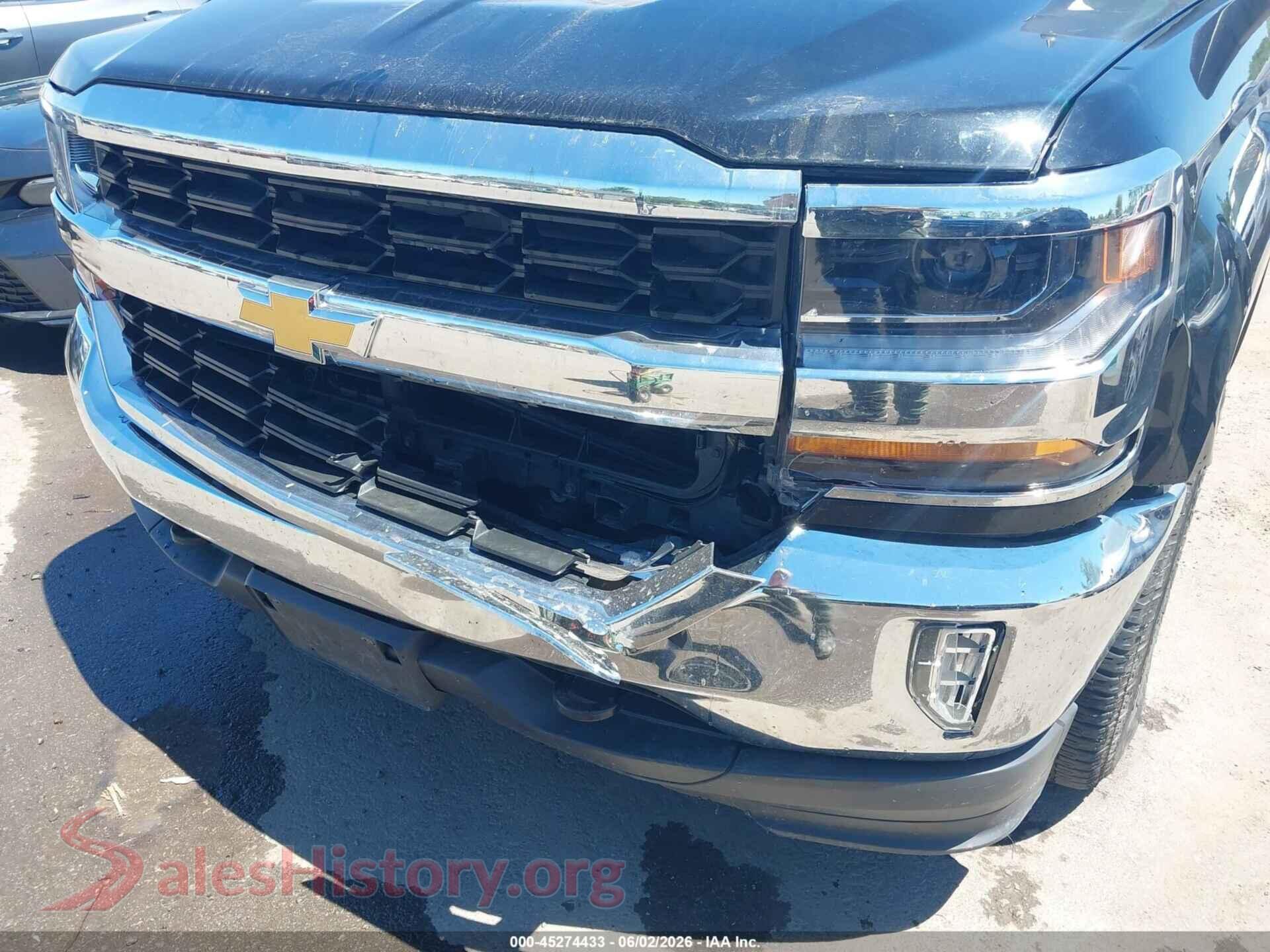 2017 CHEVROLET SILVERADO 1500 VIN 1GCVKREC6HZ169292, rear passenger side