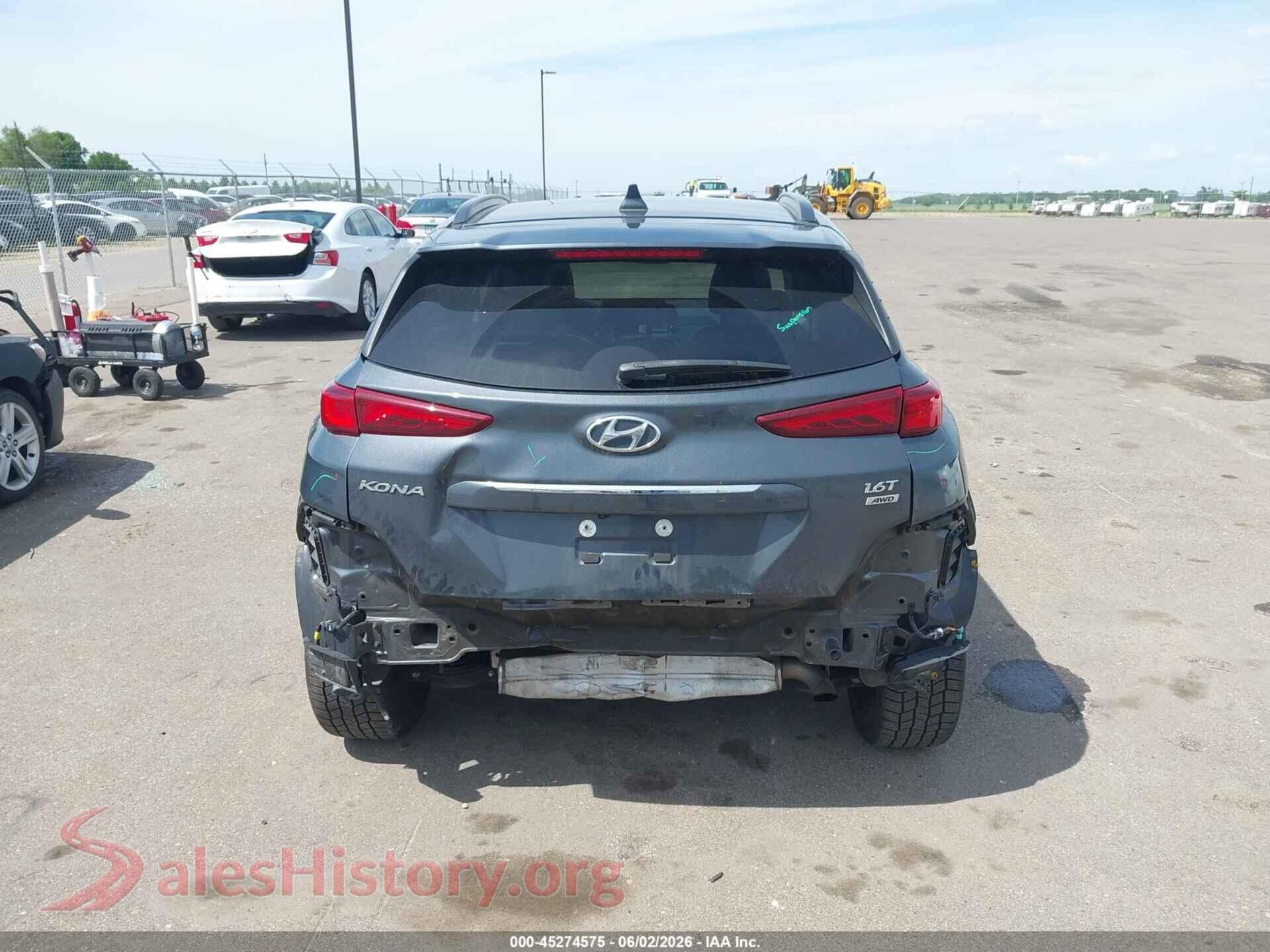 2021 HYUNDAI KONA VIN KM8K3CA56MU697034, auction photo 17