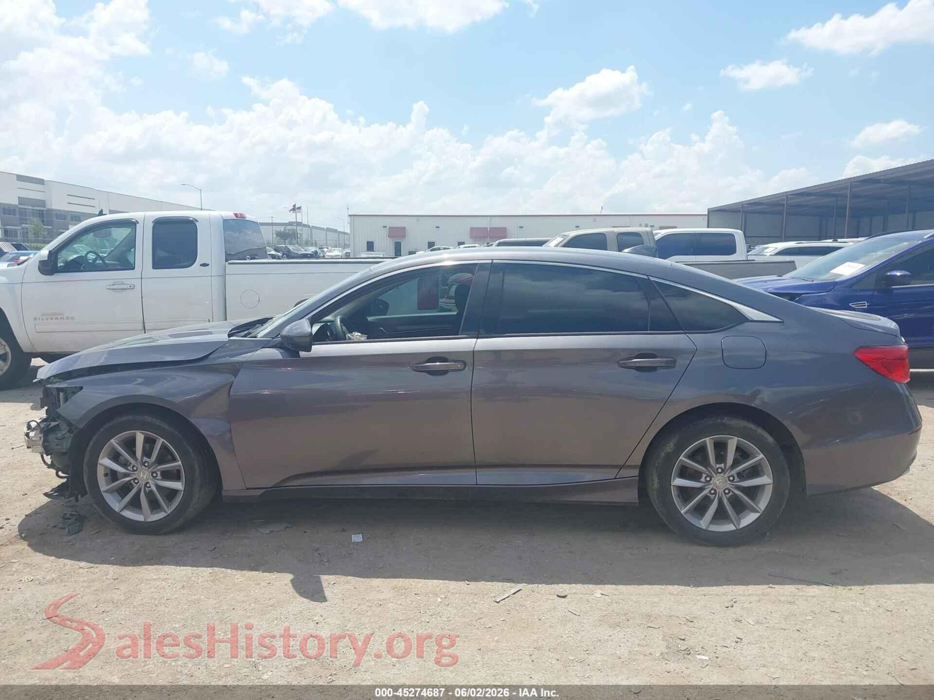 2021 HONDA ACCORD VIN 1HGCV1F17MA062050, auction photo 14
