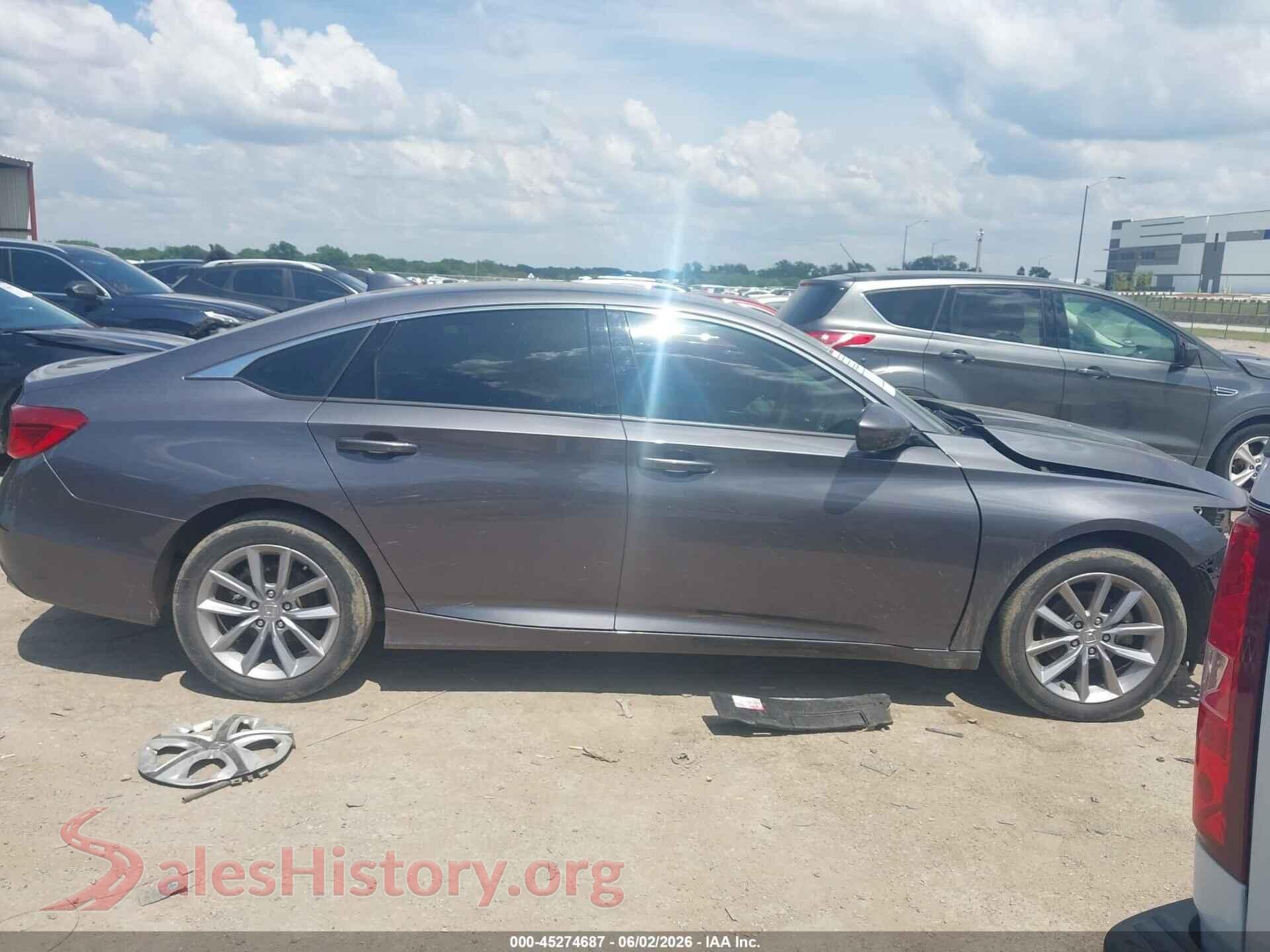 2021 HONDA ACCORD VIN 1HGCV1F17MA062050, auction photo 13