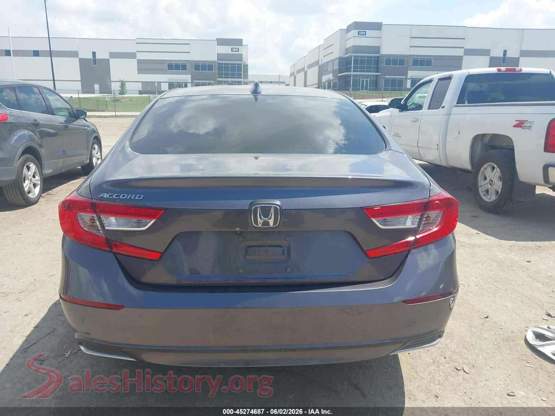 2021 HONDA ACCORD VIN 1HGCV1F17MA062050, auction photo 16