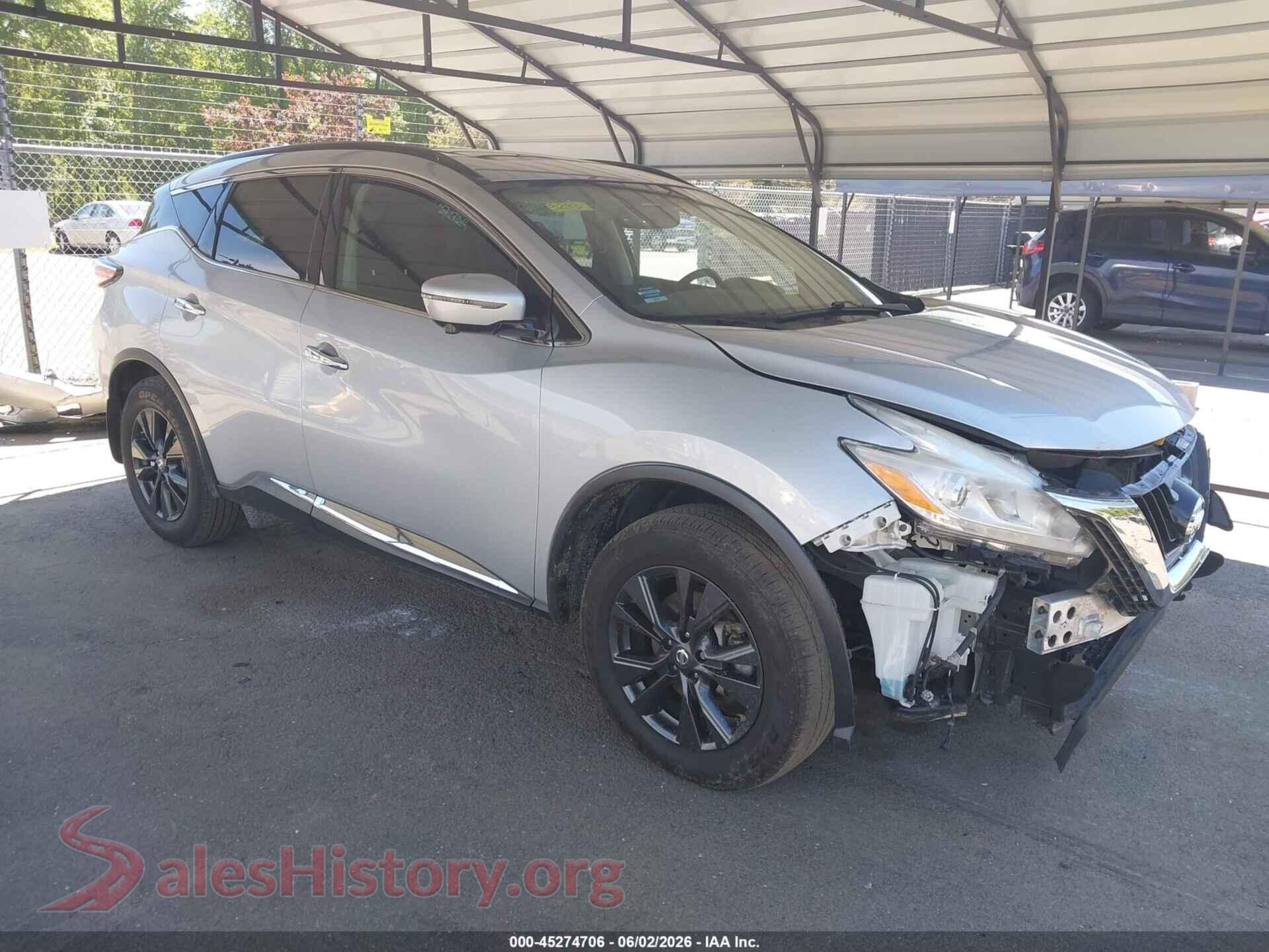 5N1AZ2MH2HN183238 2017 NISSAN MURANO