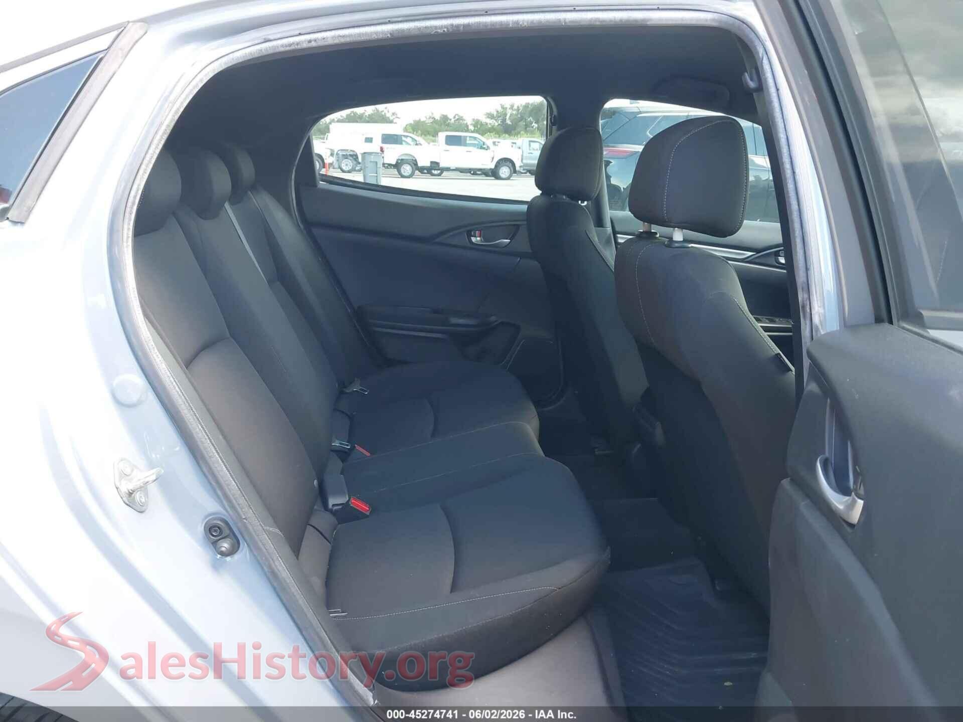2018 HONDA CIVIC VIN SHHFK7H26JU238018, front passenger side