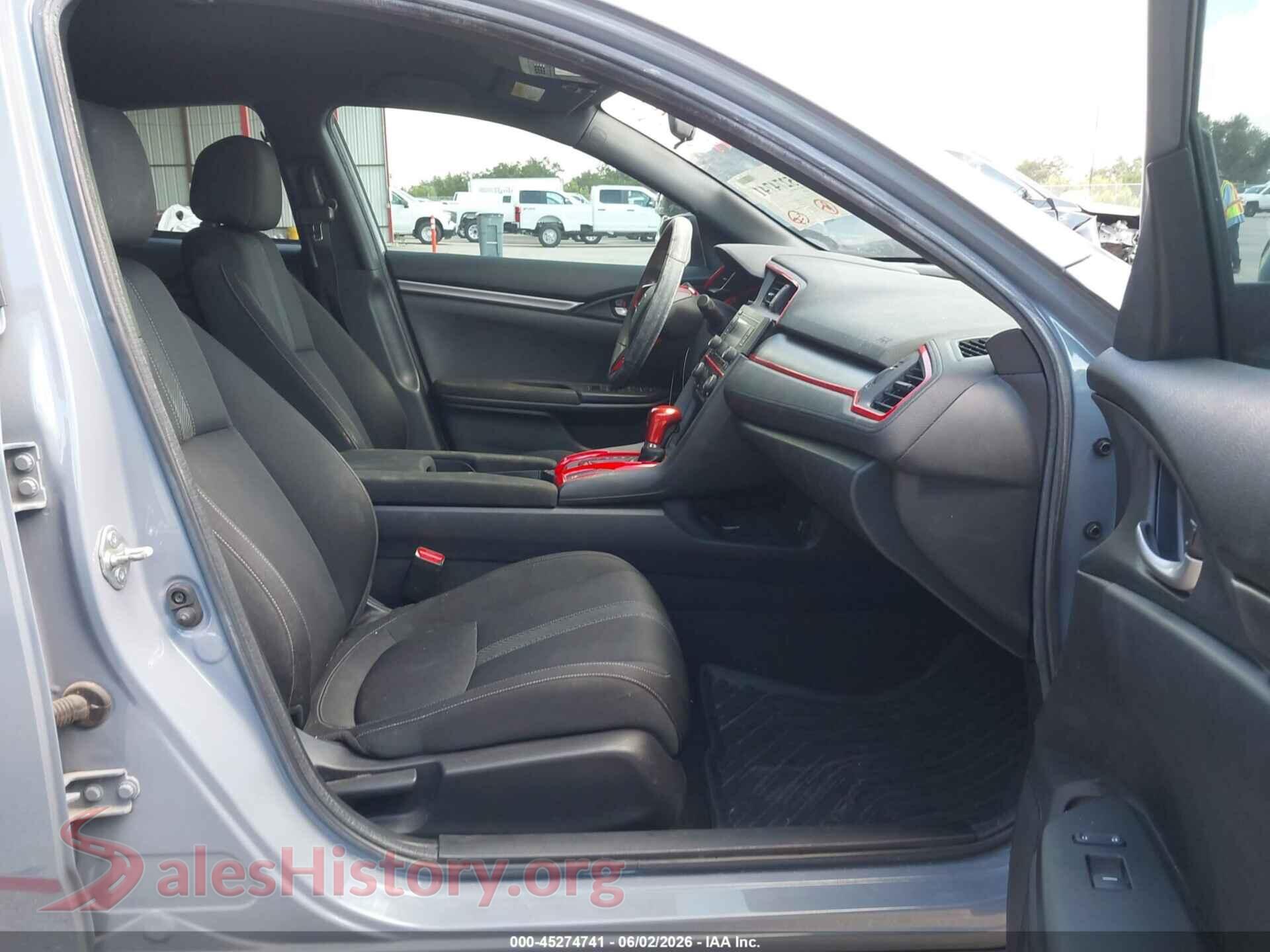 2018 HONDA CIVIC VIN SHHFK7H26JU238018, rear view