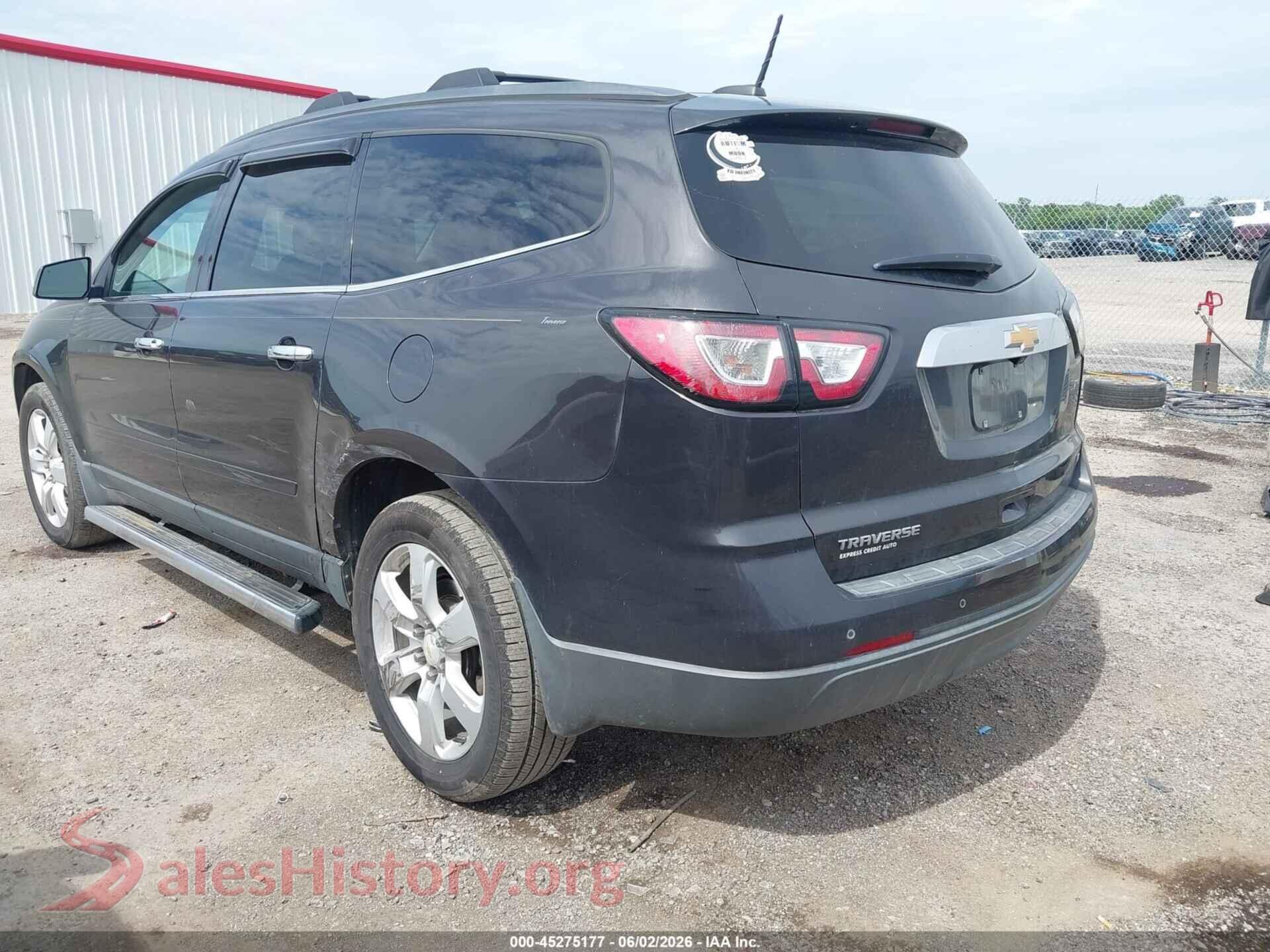 2017 CHEVROLET TRAVERSE VIN 1GNKRGKD2HJ227064, driver side view