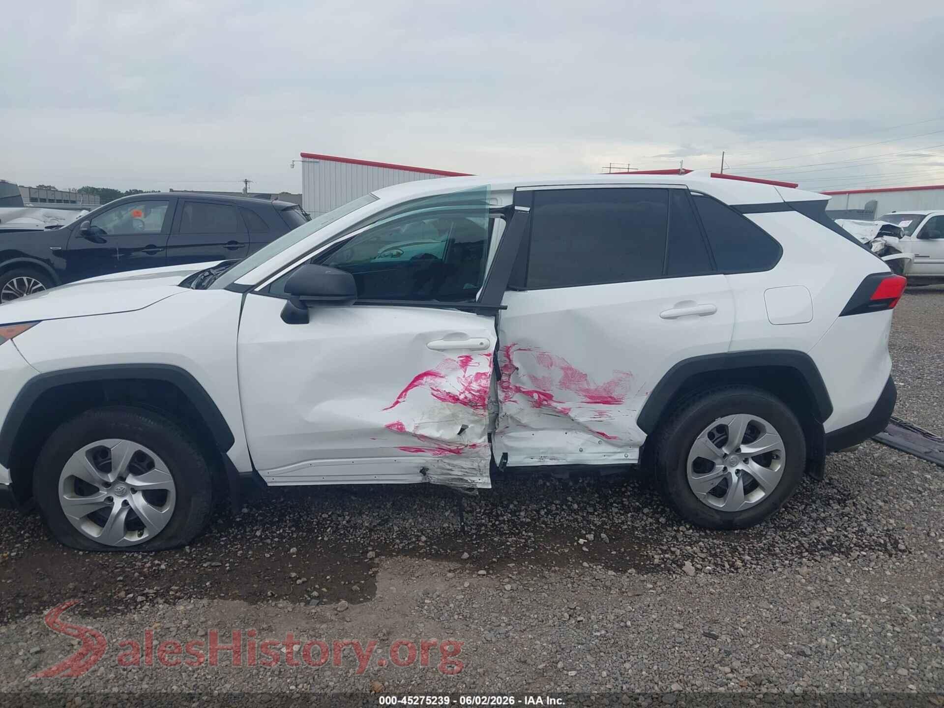 2022 TOYOTA RAV4 VIN 2T3H1RFV1NC181699, rear passenger side