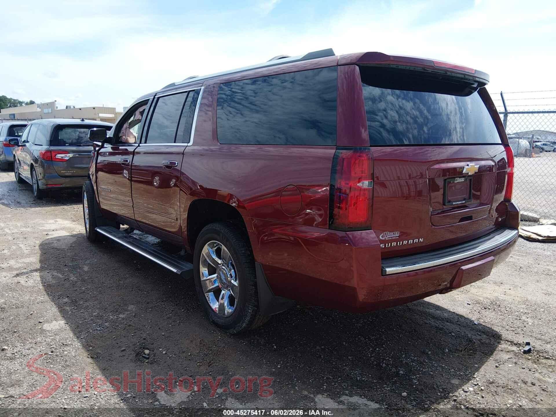 2017 CHEVROLET SUBURBAN VIN 1GNSKJKC1HR318840, driver side view