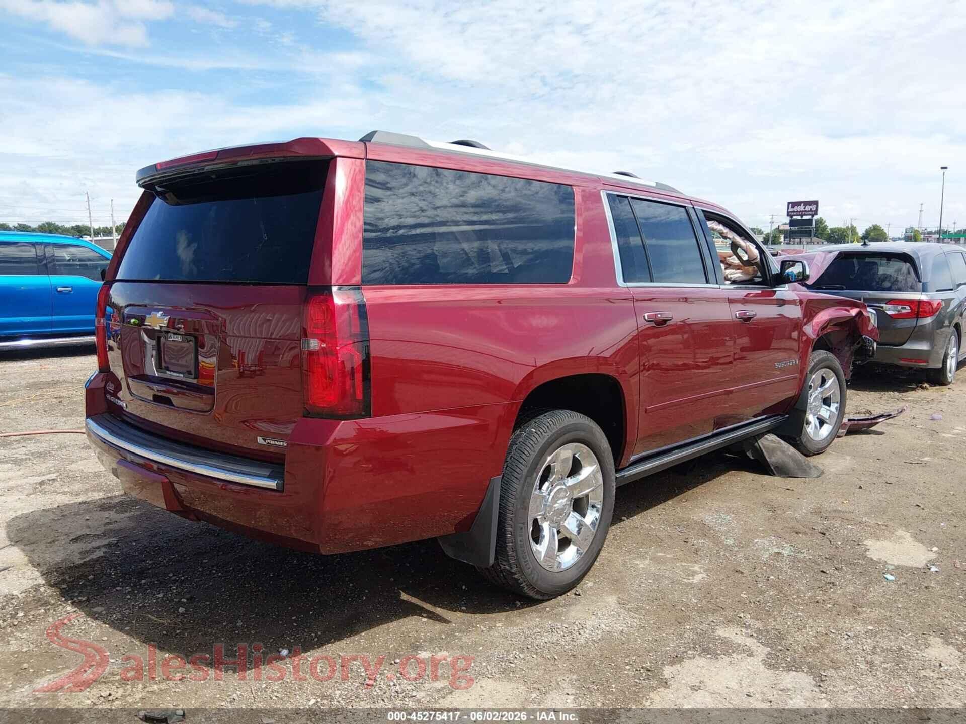 2017 CHEVROLET SUBURBAN VIN 1GNSKJKC1HR318840, rear driver side