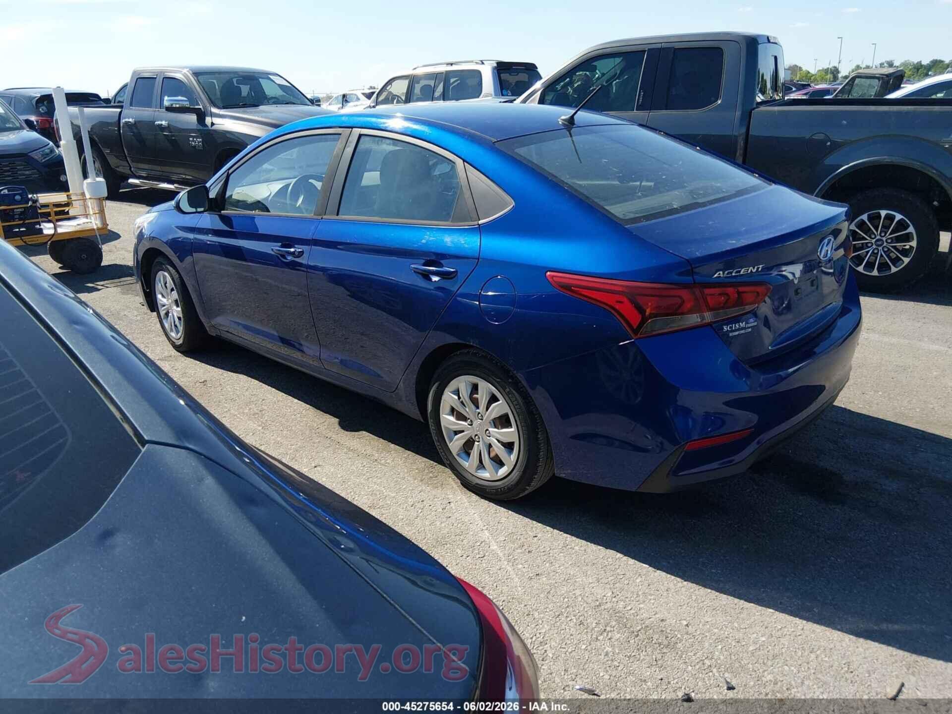 2019 HYUNDAI ACCENT VIN 3KPC24A37KE044918, driver side view