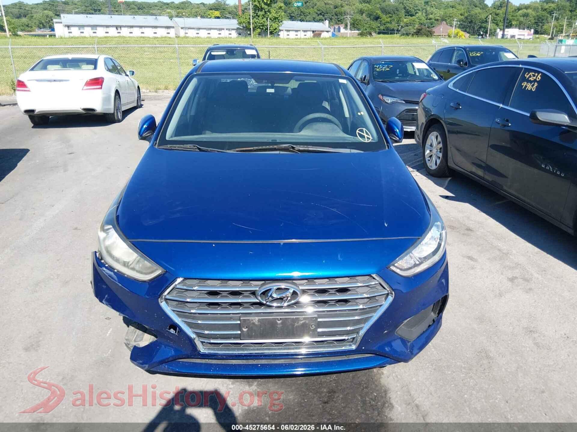 2019 HYUNDAI ACCENT VIN 3KPC24A37KE044918, auction photo 13