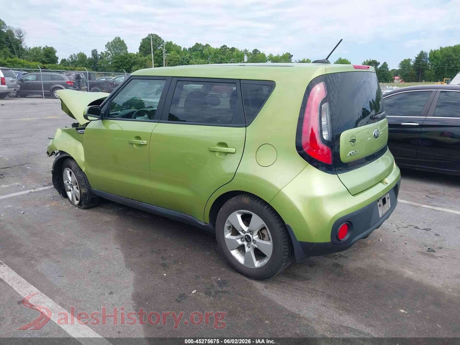 2018 KIA SOUL VIN KNDJN2A22J7888082, driver side view