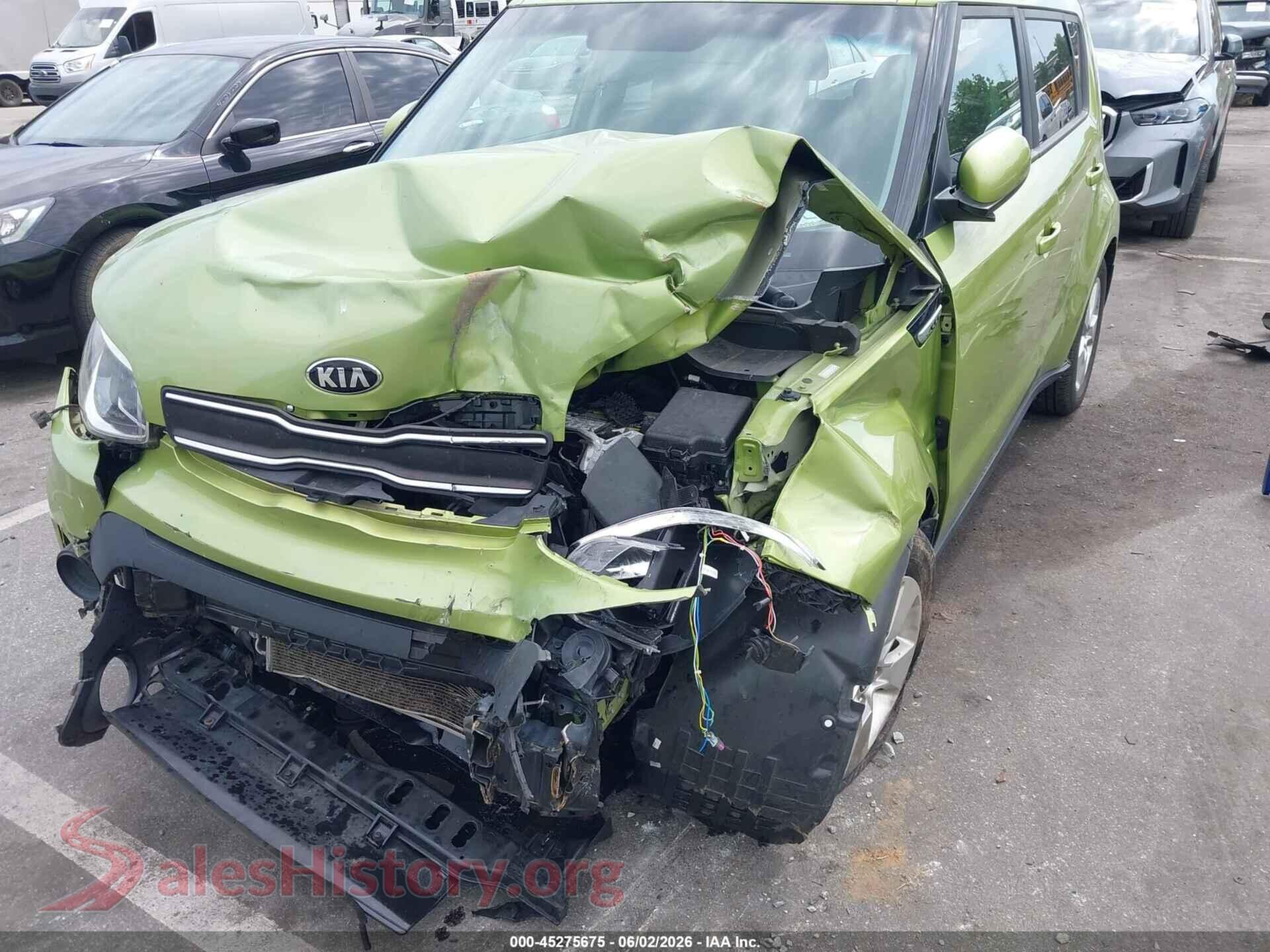 2018 KIA SOUL VIN KNDJN2A22J7888082, rear passenger side