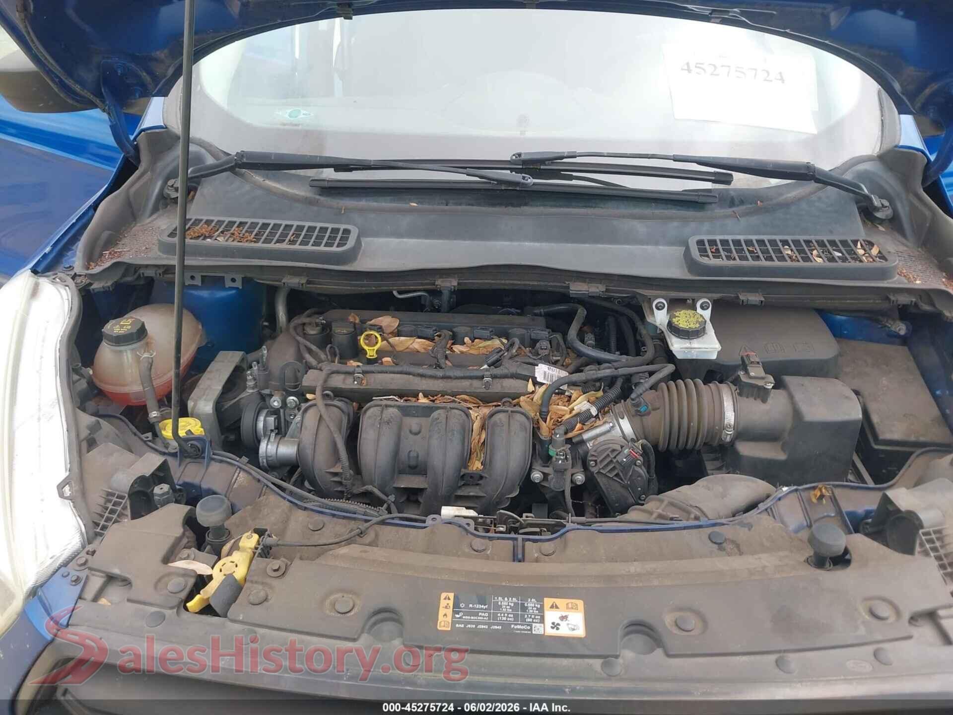 2017 FORD ESCAPE VIN 1FMCU0F70HUA09898, interior dashboard