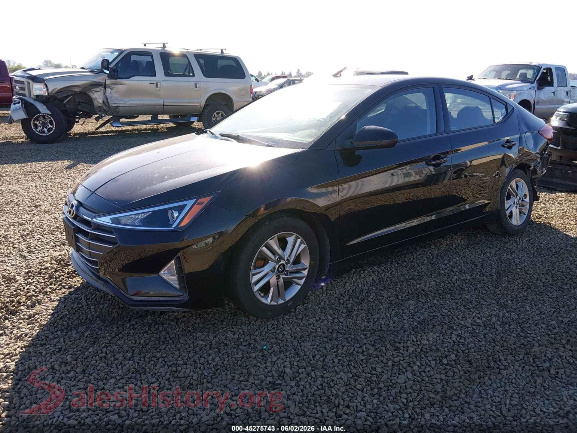 2020 HYUNDAI ELANTRA VIN 5NPD84LF0LH565292, front view