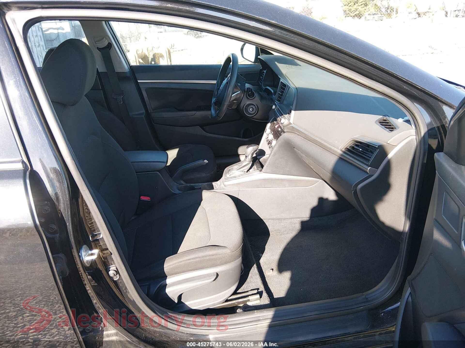 2020 HYUNDAI ELANTRA VIN 5NPD84LF0LH565292, rear view