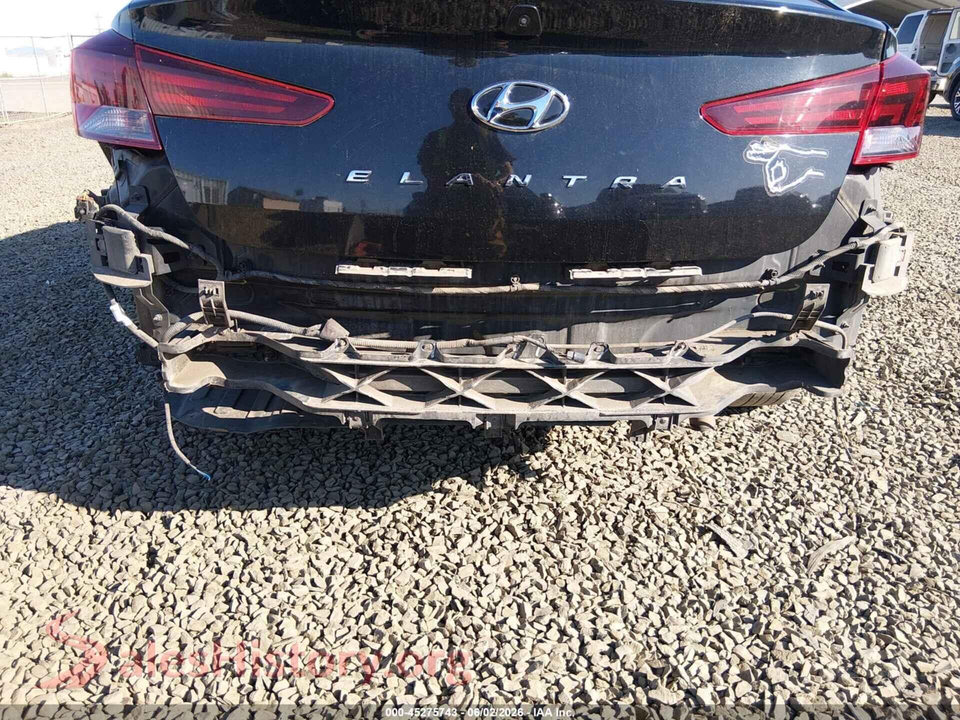2020 HYUNDAI ELANTRA VIN 5NPD84LF0LH565292, rear passenger side