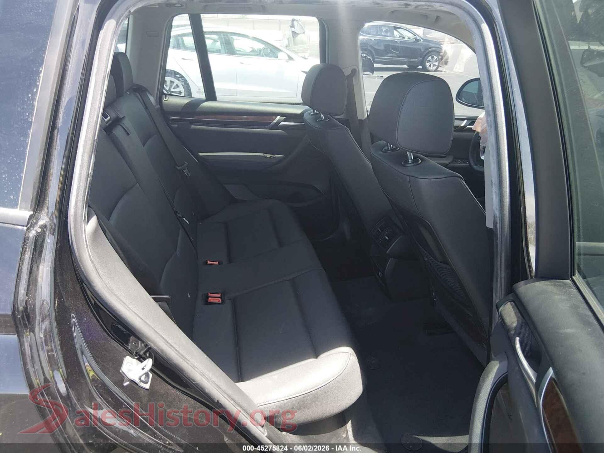 2017 BMW X3 VIN 5UXWZ7C52H0V85609, front passenger side