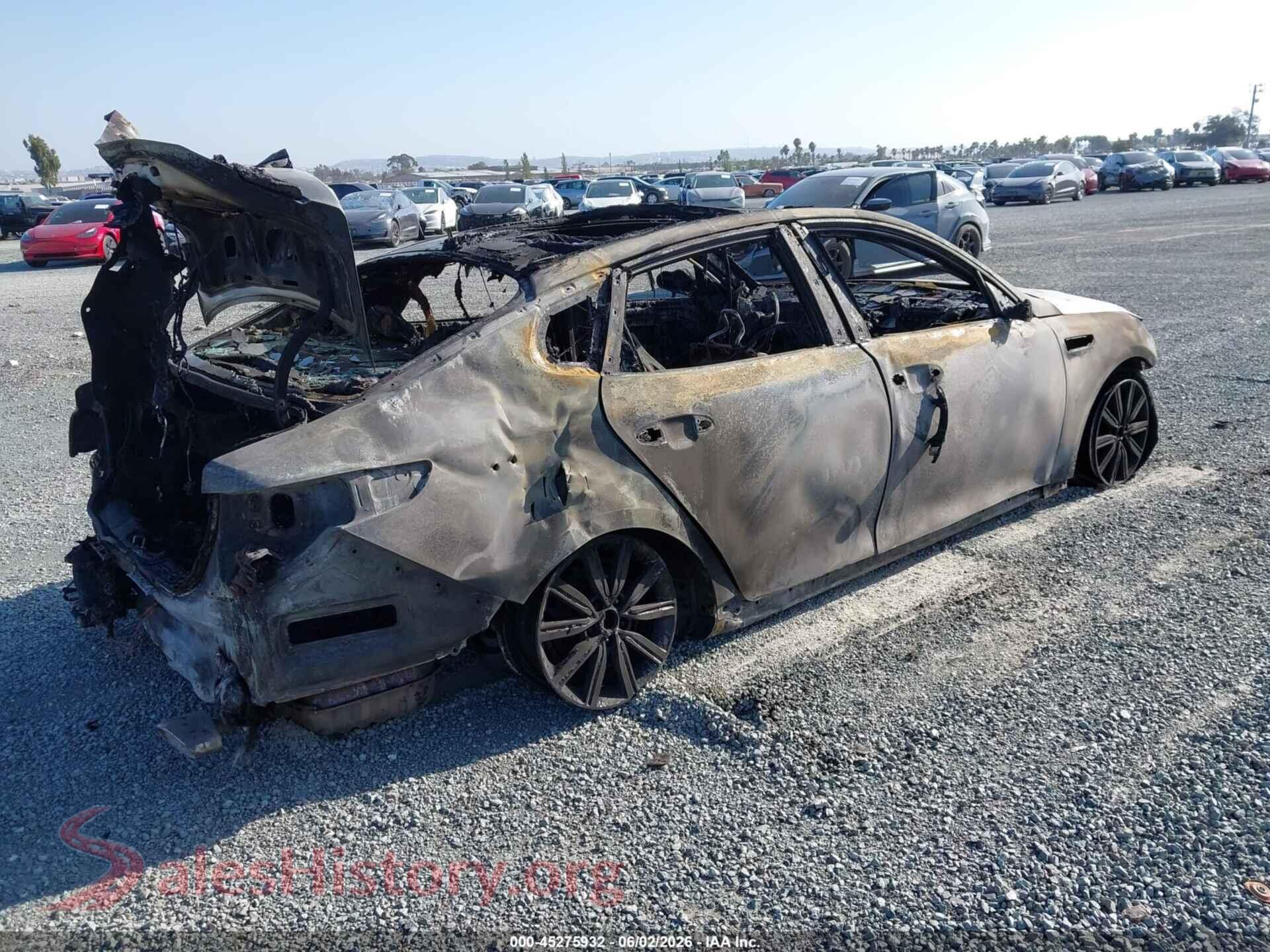 2019 KIA OPTIMA VIN 5XXGU4L10KG304865, rear driver side