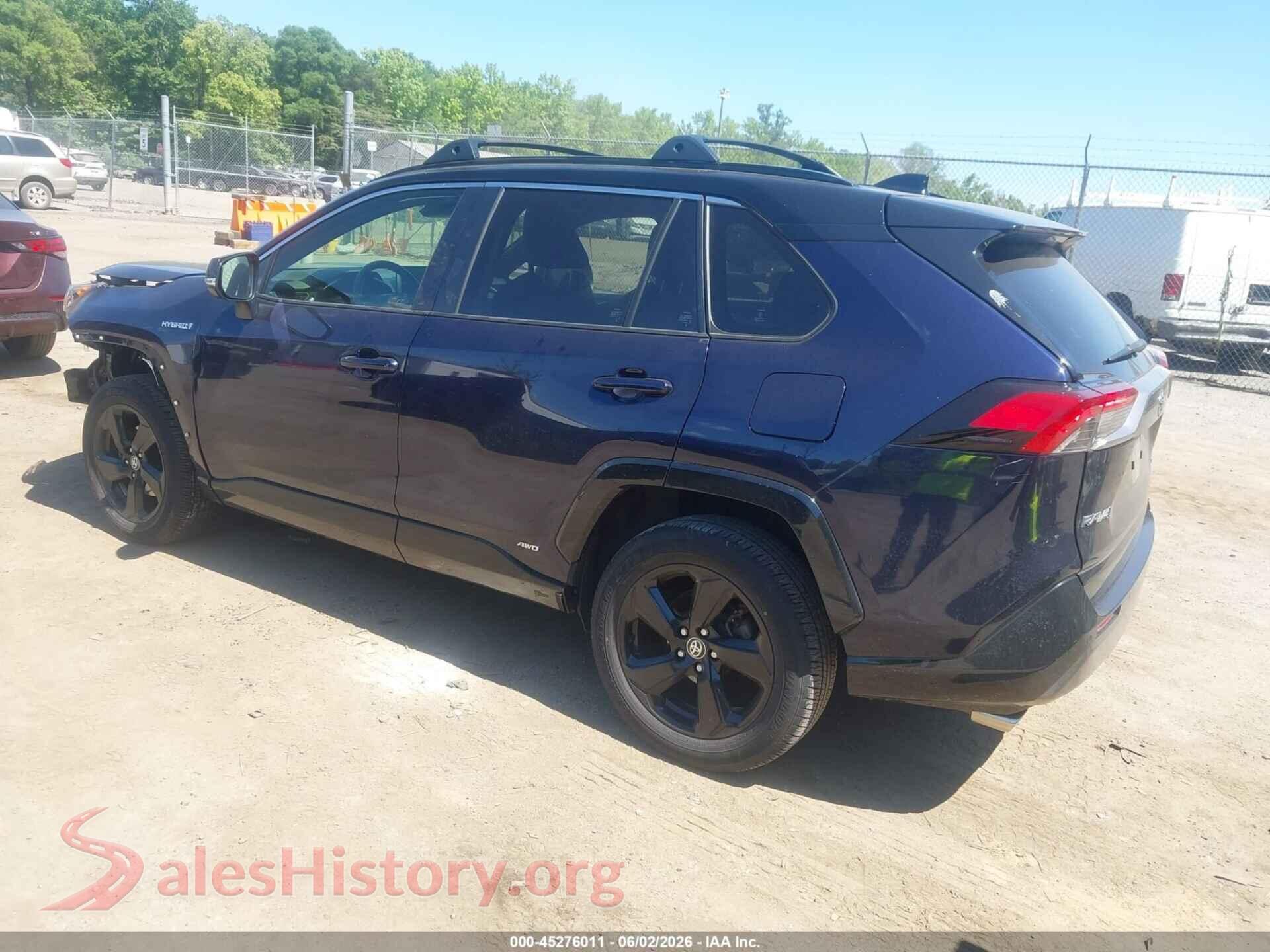 2020 TOYOTA RAV4 HYBRID VIN JTME6RFV6LD502004, driver side view