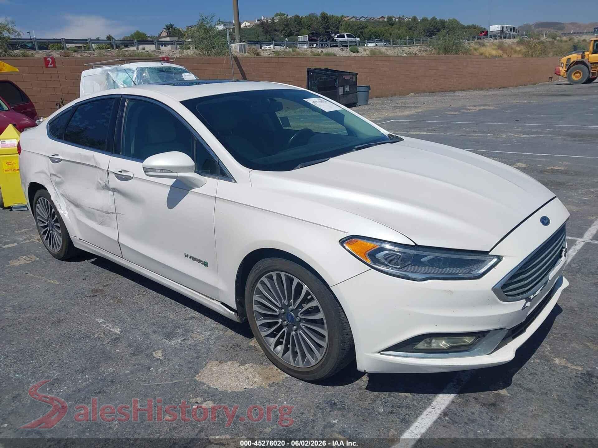 3FA6P0RU6JR143344 2018 FORD FUSION HYBRID
