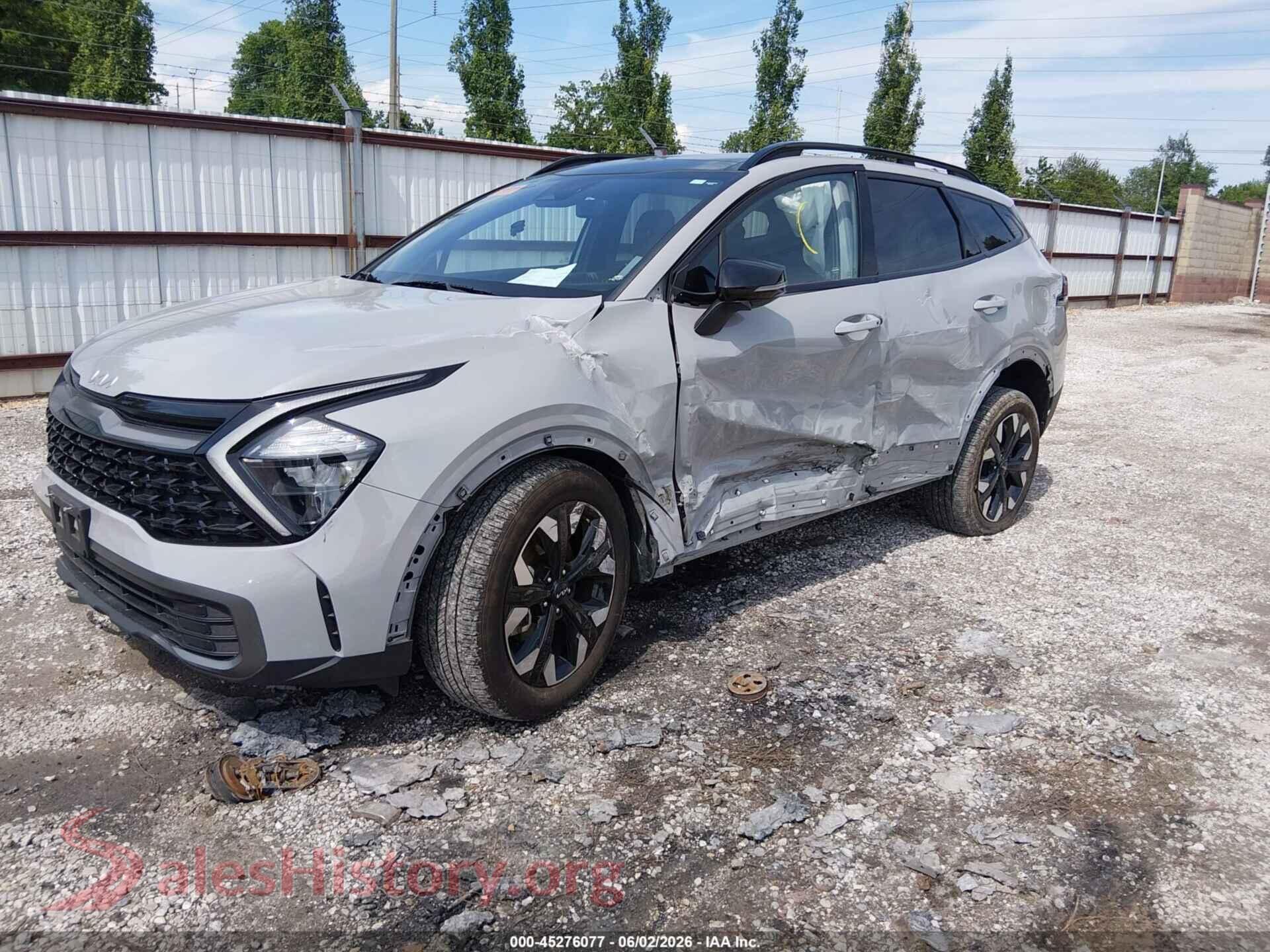 2023 KIA SPORTAGE VIN 5XYK6CAF5PG107223, front view