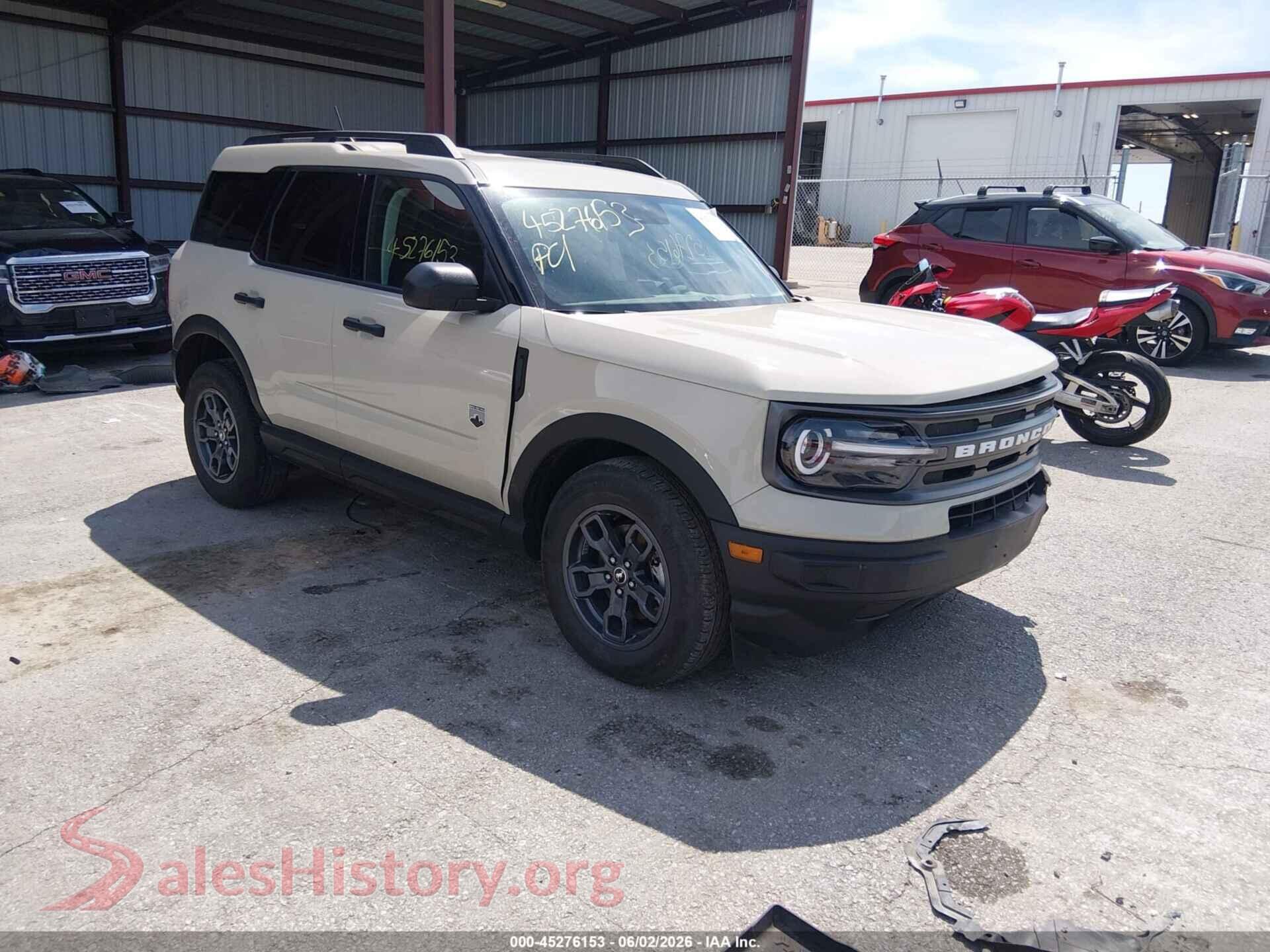 3FMCR9B65RRE63169 2024 FORD BRONCO SPORT