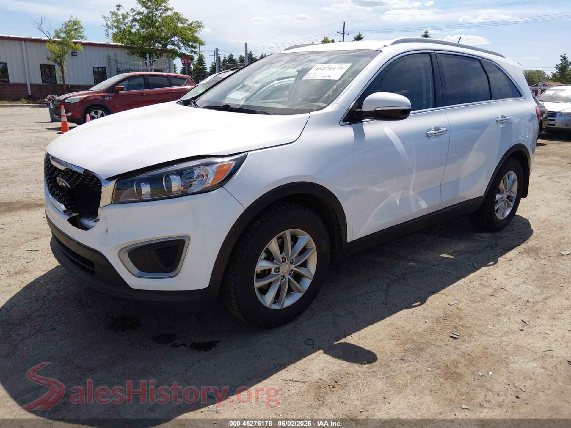 2017 KIA SORENTO VIN 5XYPG4A39HG277892, front view