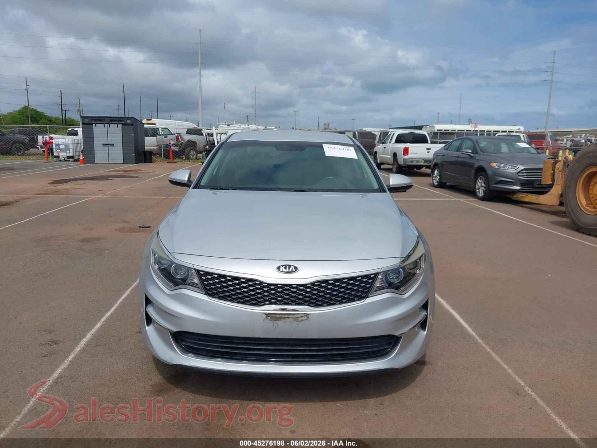 2017 KIA OPTIMA VIN 5XXGU4L32HG159760, rear passenger side