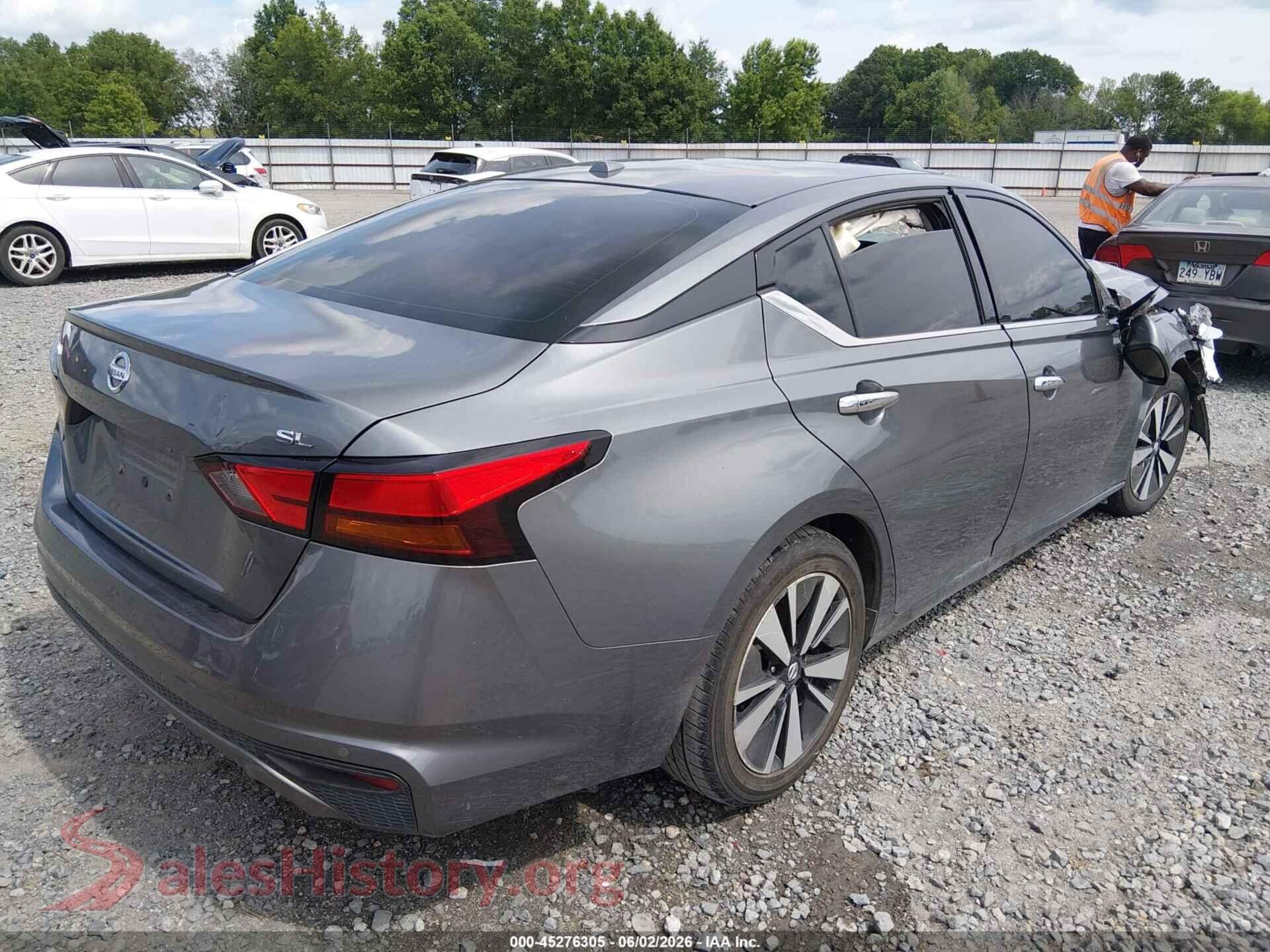 2020 NISSAN ALTIMA VIN 1N4BL4EVXLC154350, rear driver side