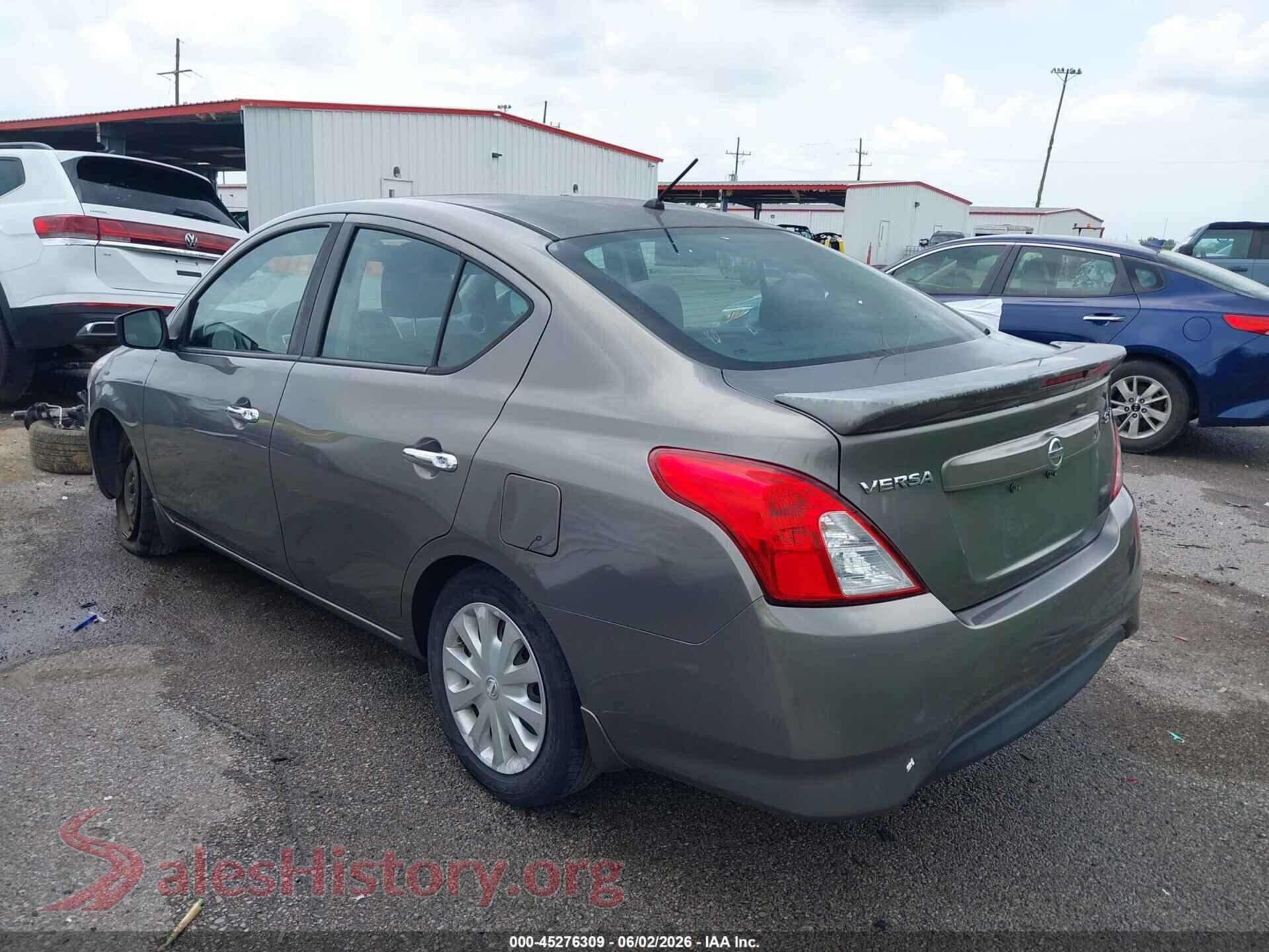 2017 NISSAN VERSA VIN 3N1CN7AP7HL810097, driver side view