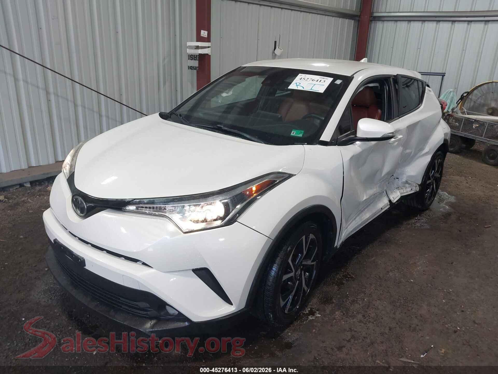 2018 TOYOTA C-HR VIN NMTKHMBX0JR013170, front view