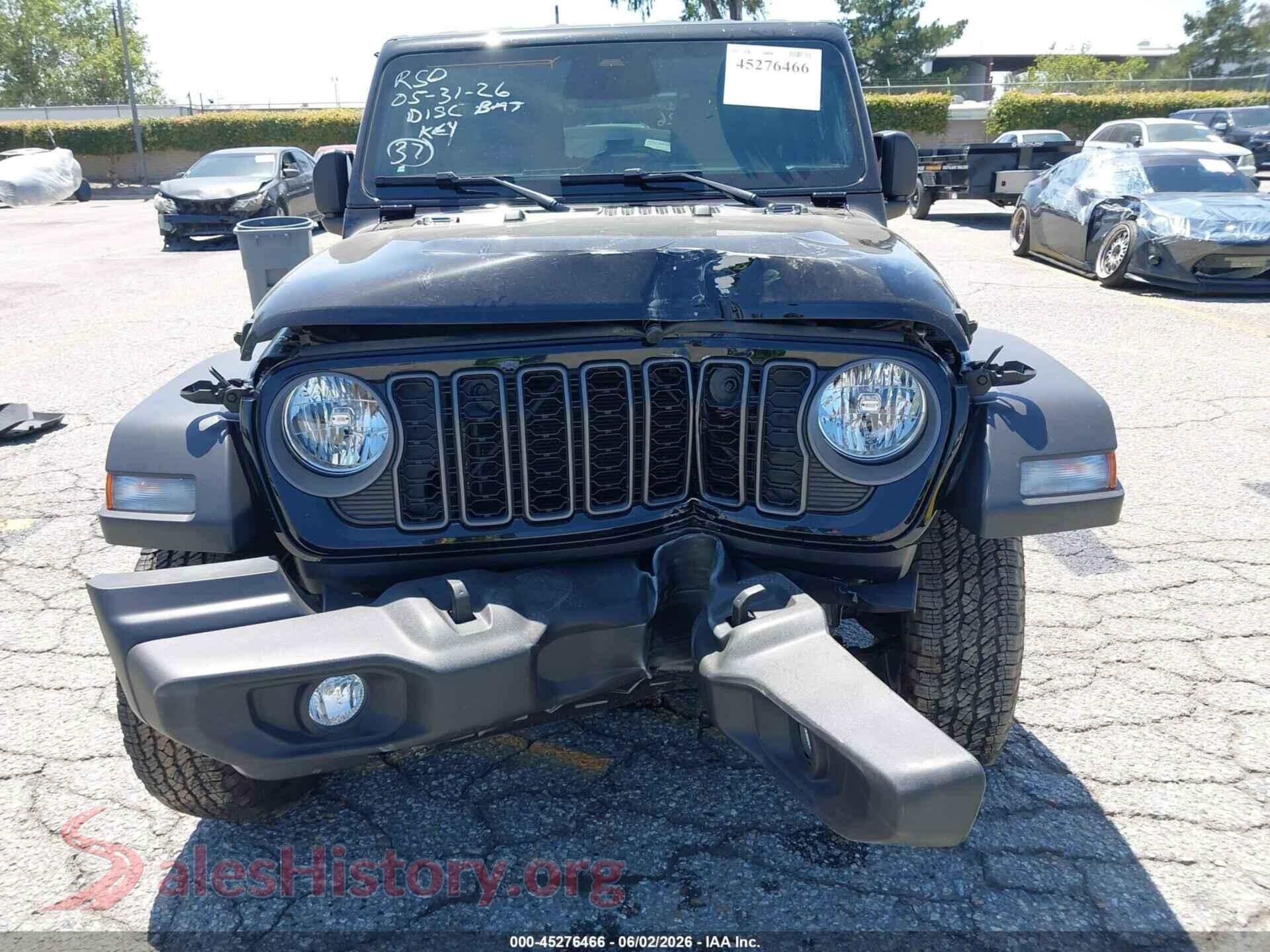 2026 JEEP WRANGLER VIN 1C4PJXDN1TW191410, rear passenger side
