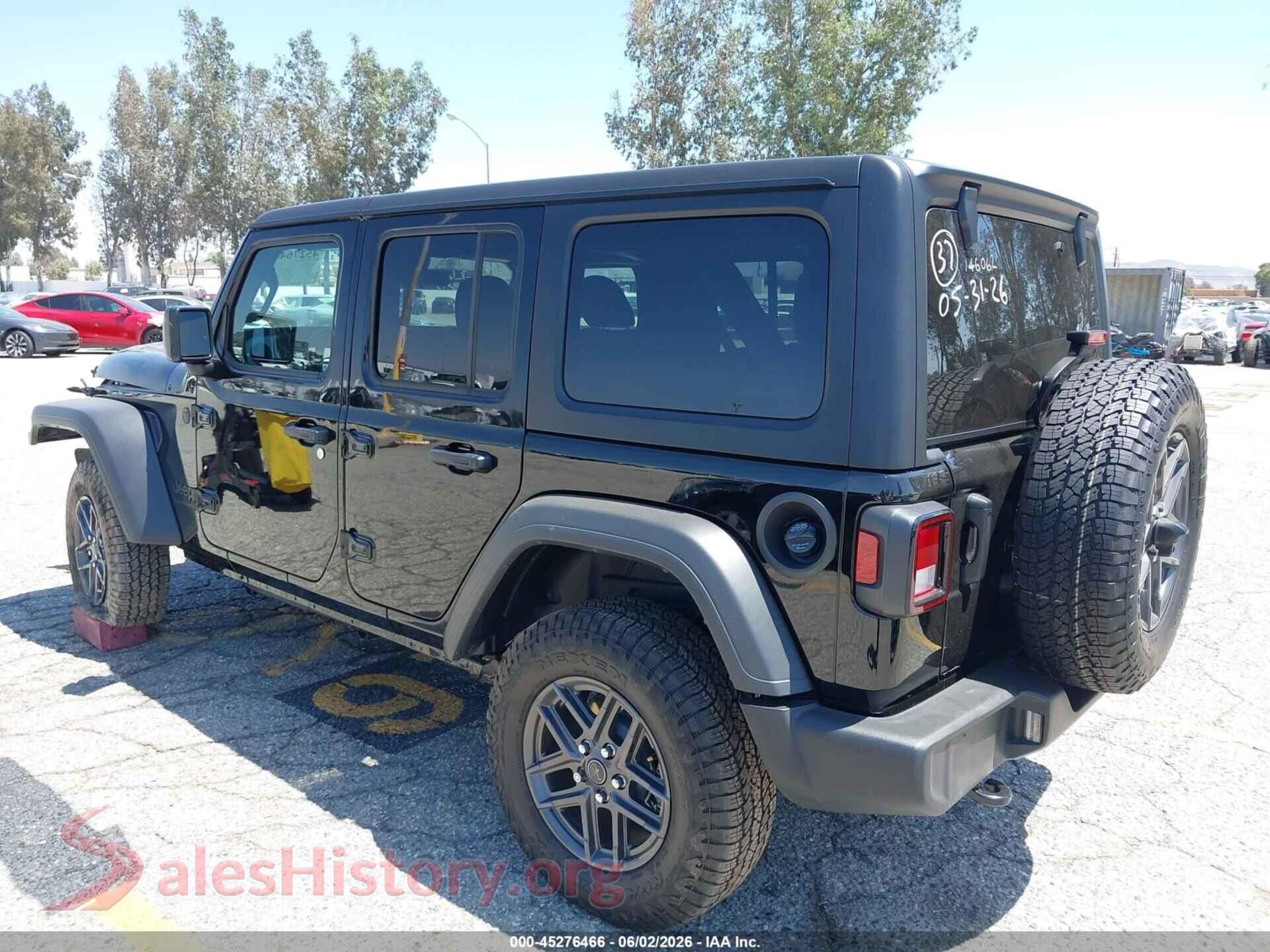2026 JEEP WRANGLER VIN 1C4PJXDN1TW191410, driver side view