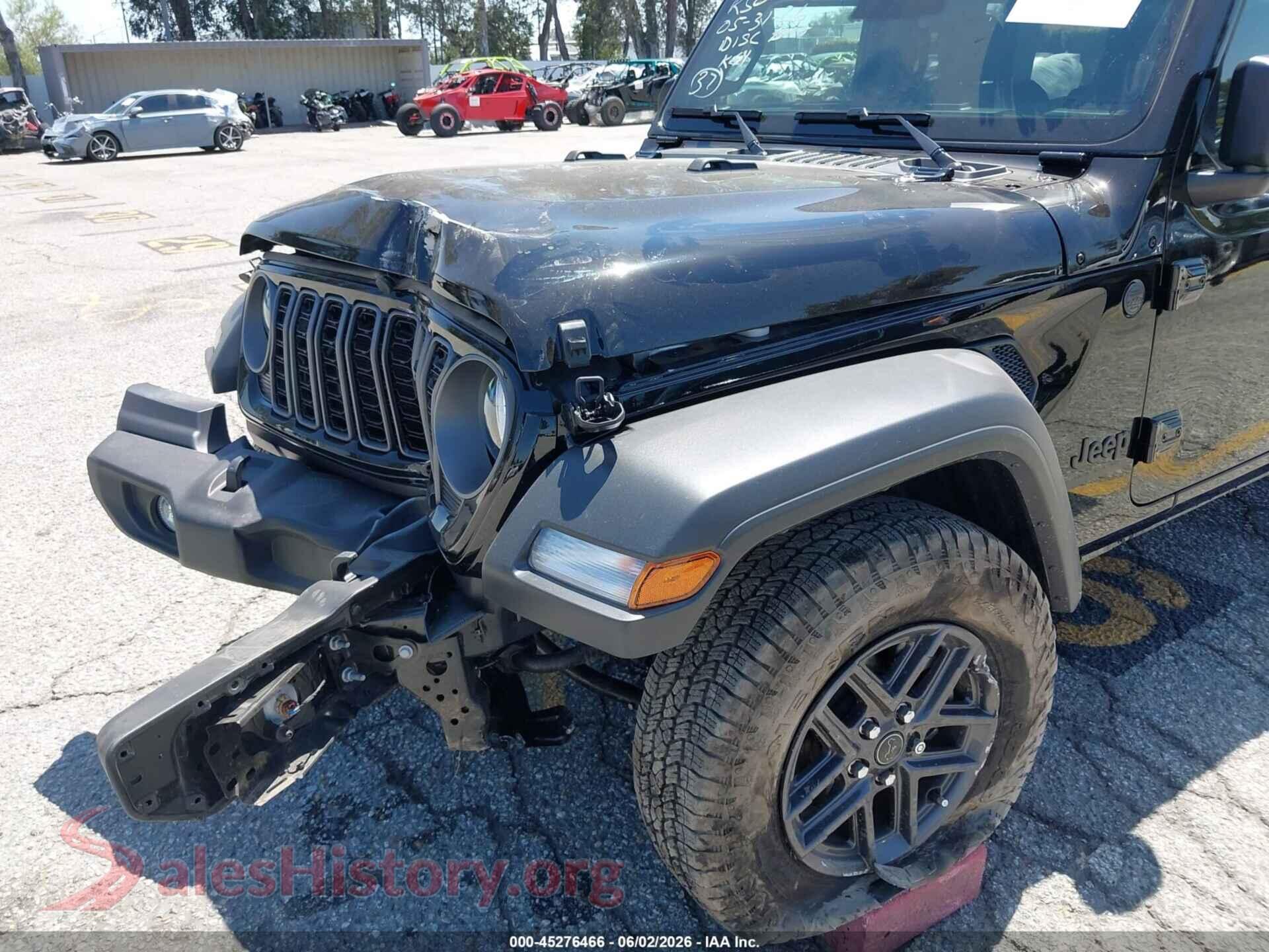 2026 JEEP WRANGLER VIN 1C4PJXDN1TW191410, damage close-up