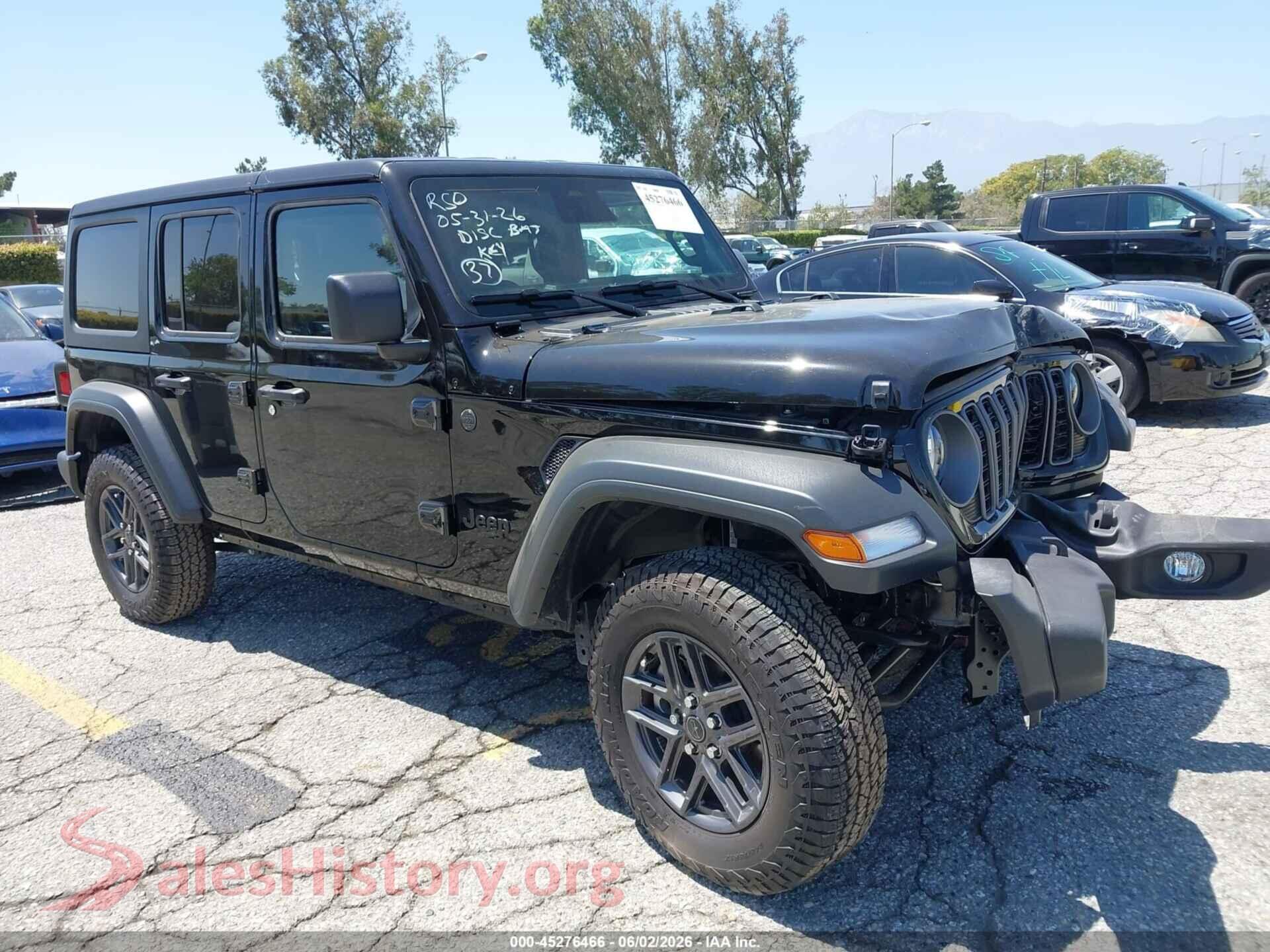 2026 JEEP WRANGLER VIN 1C4PJXDN1TW191410, auction photo