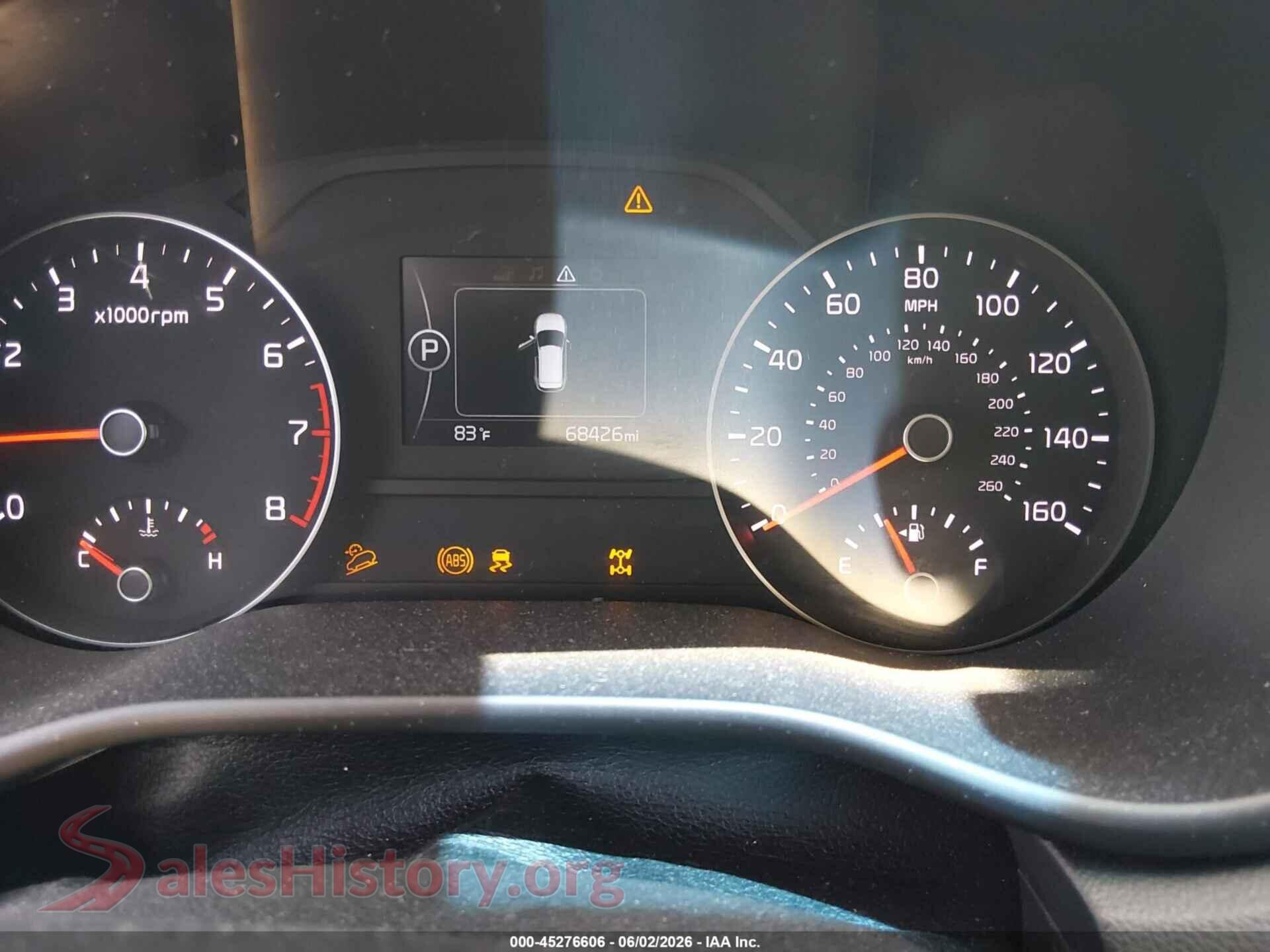 2017 KIA SPORTAGE VIN KNDPNCAC2H7078678, passenger side view